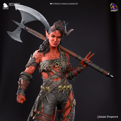 Karlach Baldur's Gate 3 statua da collezione IceBreaker Series