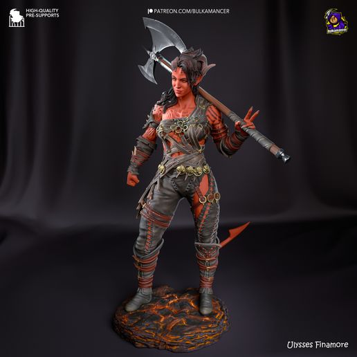 Karlach Baldur's Gate 3 statua da collezione IceBreaker Series