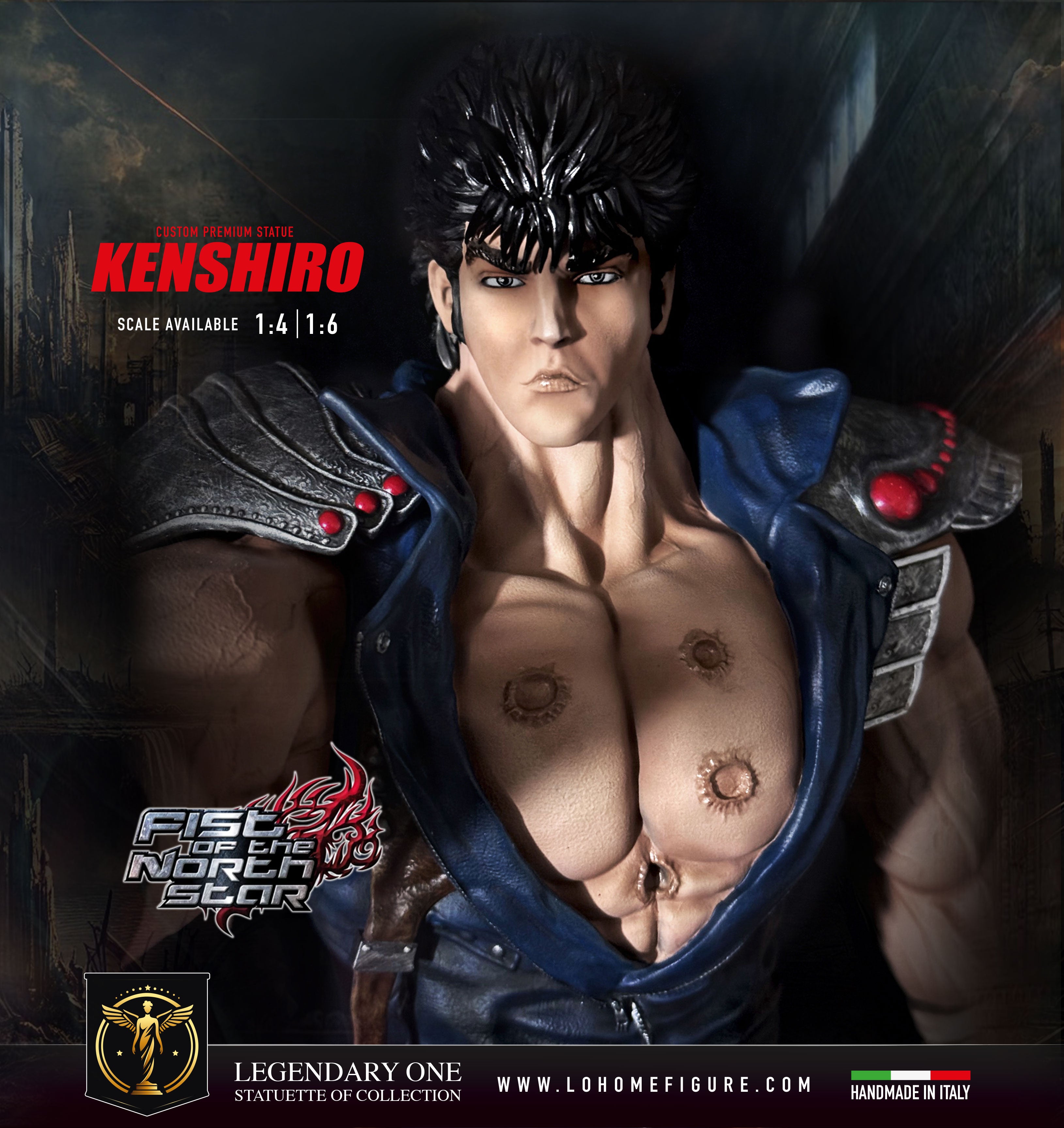 Kenshiro Extreme Edition Statua da Collezione Esclusiva – Ken il Guerriero (Hokuto no Ken) Fist of the North Star Figure - Limited Edition scala 1:4