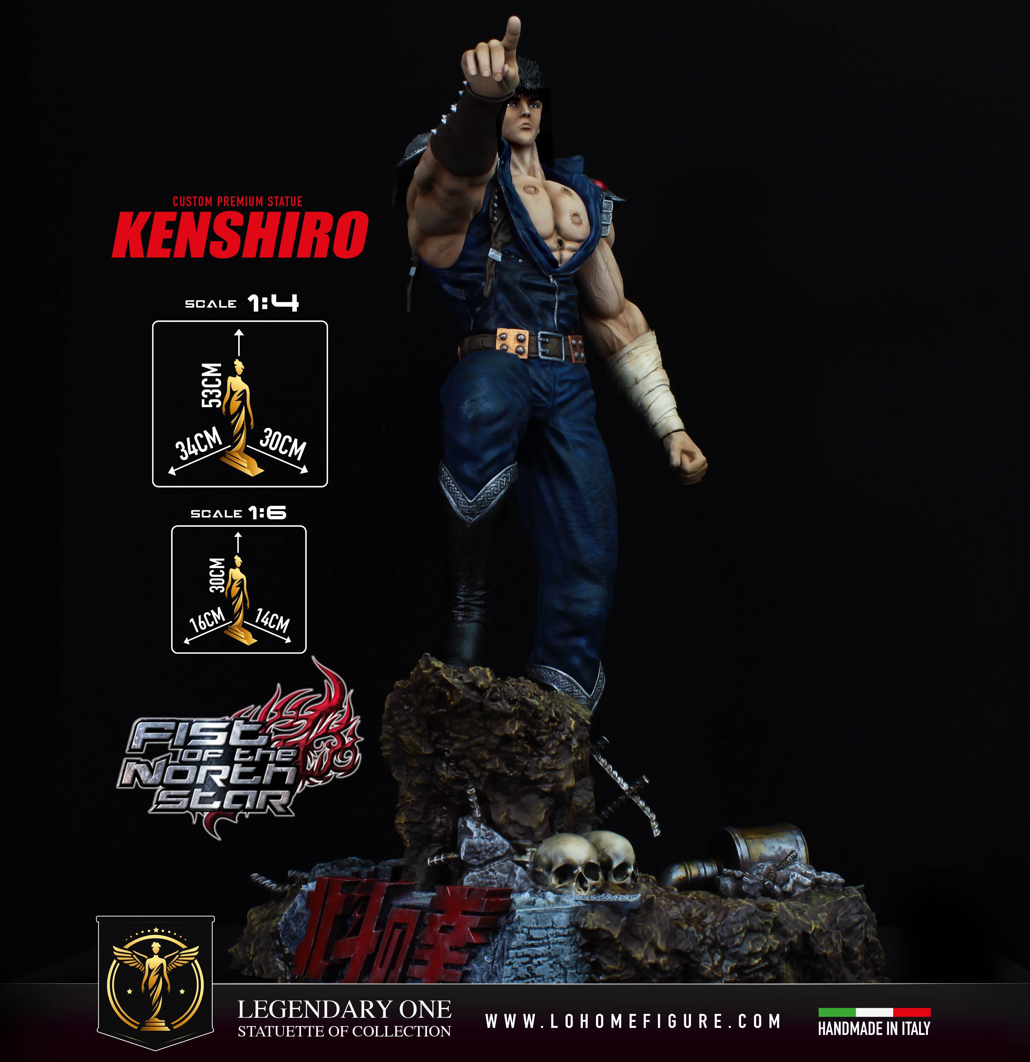 Kenshiro Extreme Edition Statua da Collezione Esclusiva – Ken il Guerriero (Hokuto no Ken) Fist of the North Star Figure - Limited Edition scala 1:4