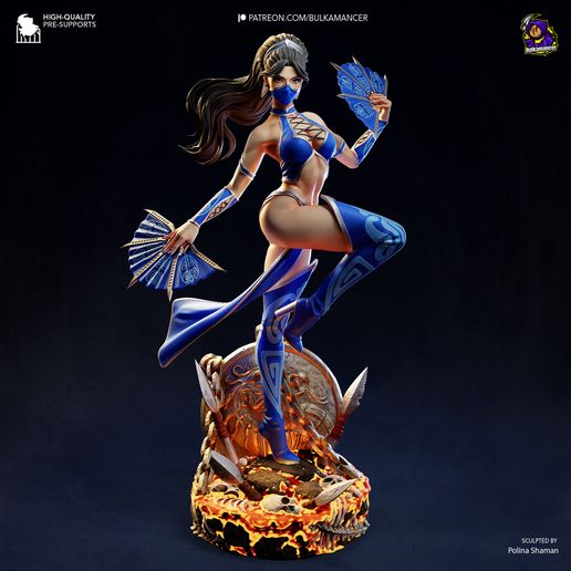 Kitana Mortal Kombat statua da collezione IceBreaker Series
