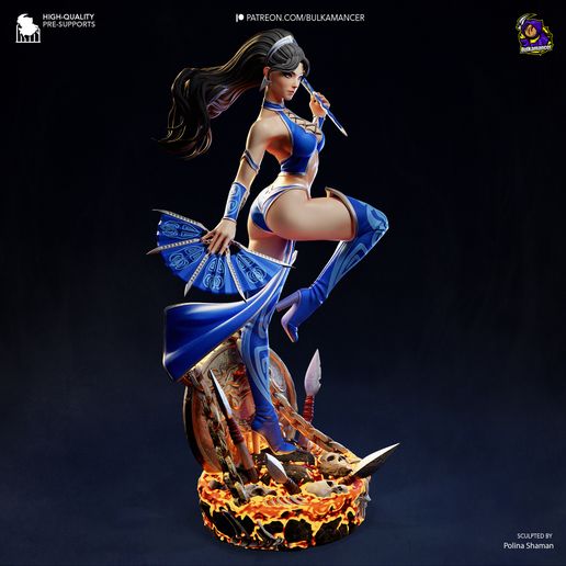 Kitana Mortal Kombat statua da collezione IceBreaker Series