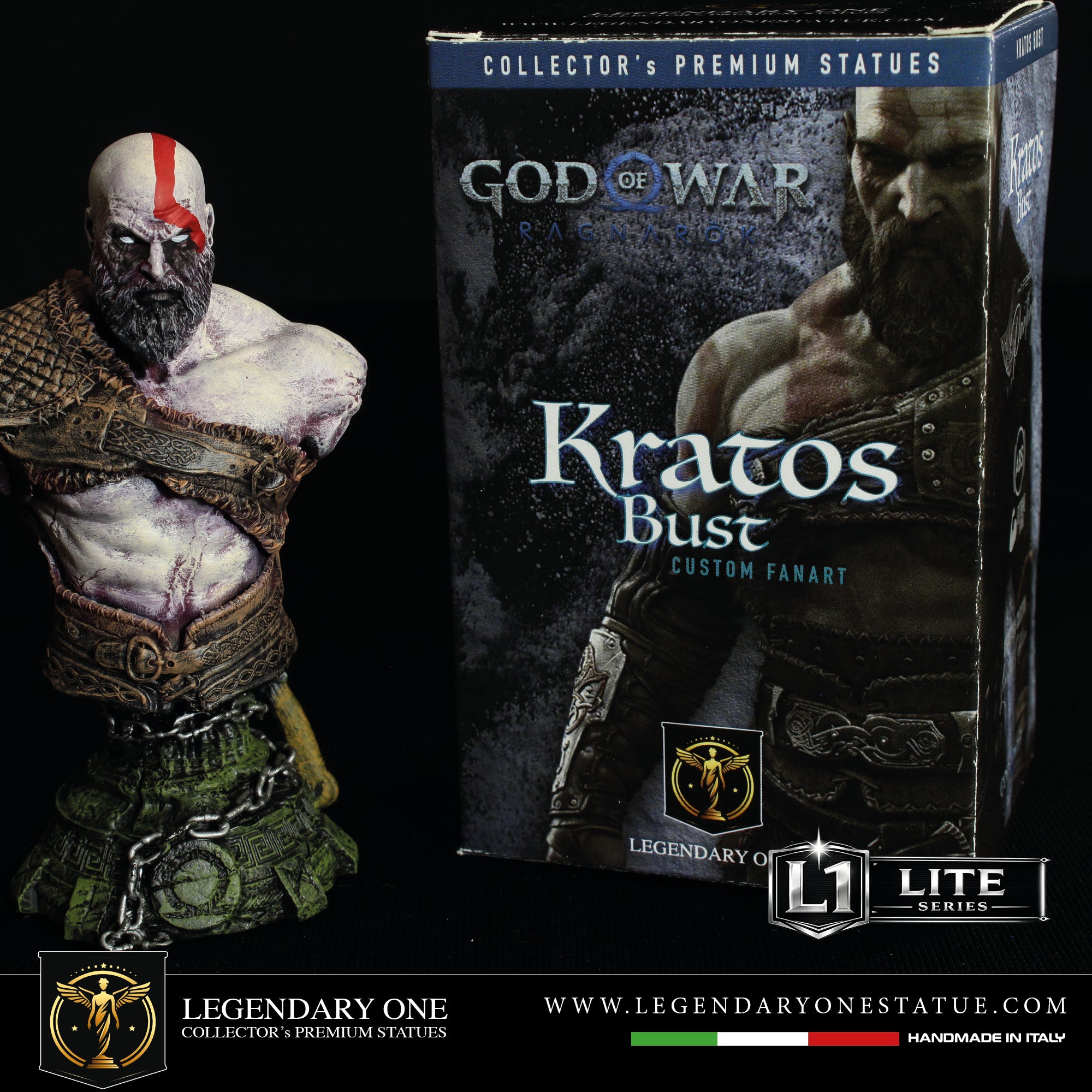 Kratos bust Figure - God of War Statua da Collezione