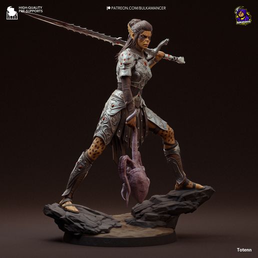 Lae'zel Baldur's Gate 3 statua da collezione IceBreaker Series