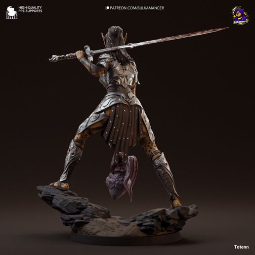 Lae'zel Baldur's Gate 3 statua da collezione IceBreaker Series