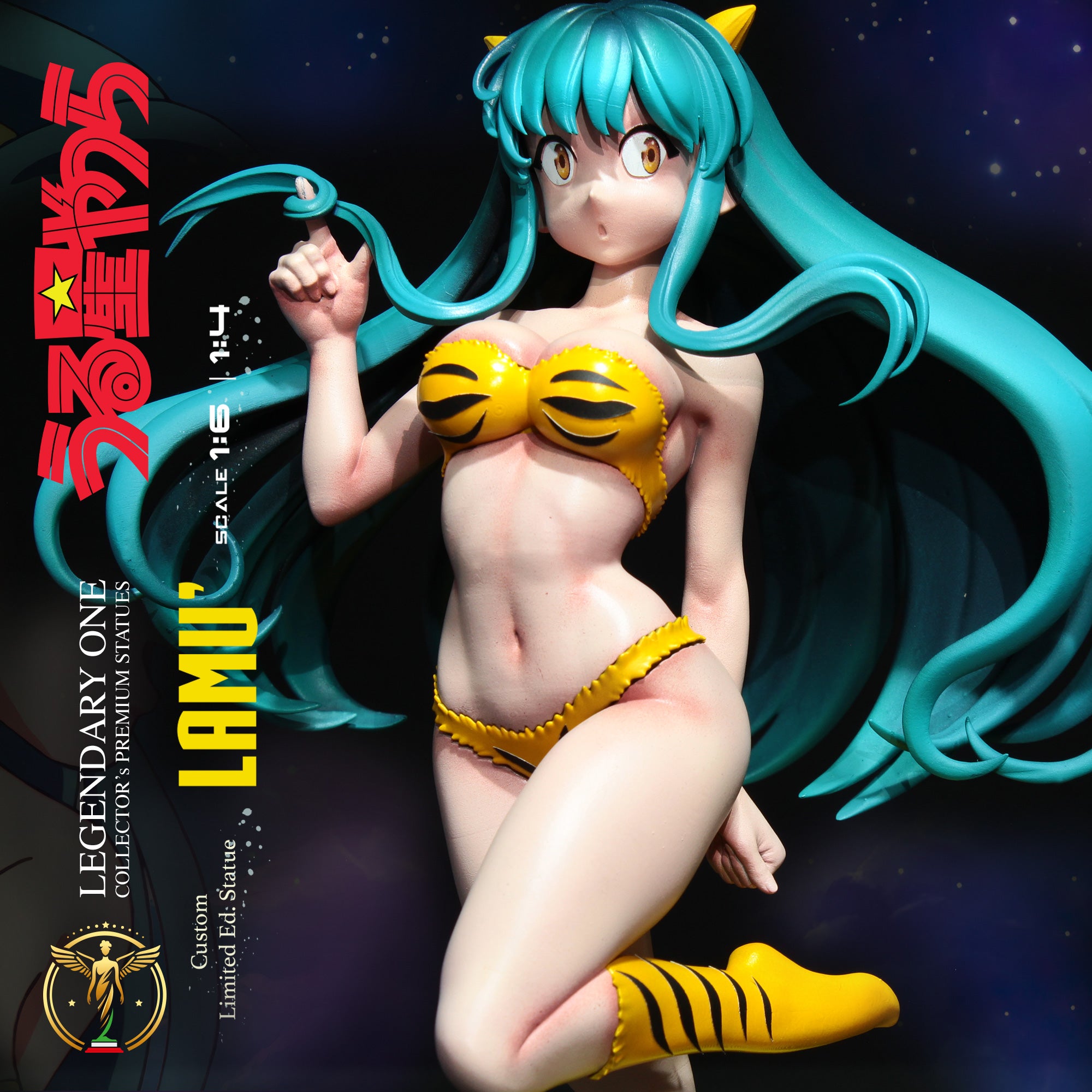 LAMU' Statua da Collezione - Urusei Yatsura Figure - うる星やつら statua - Real Anime Color - scala 1:6 / 1:4