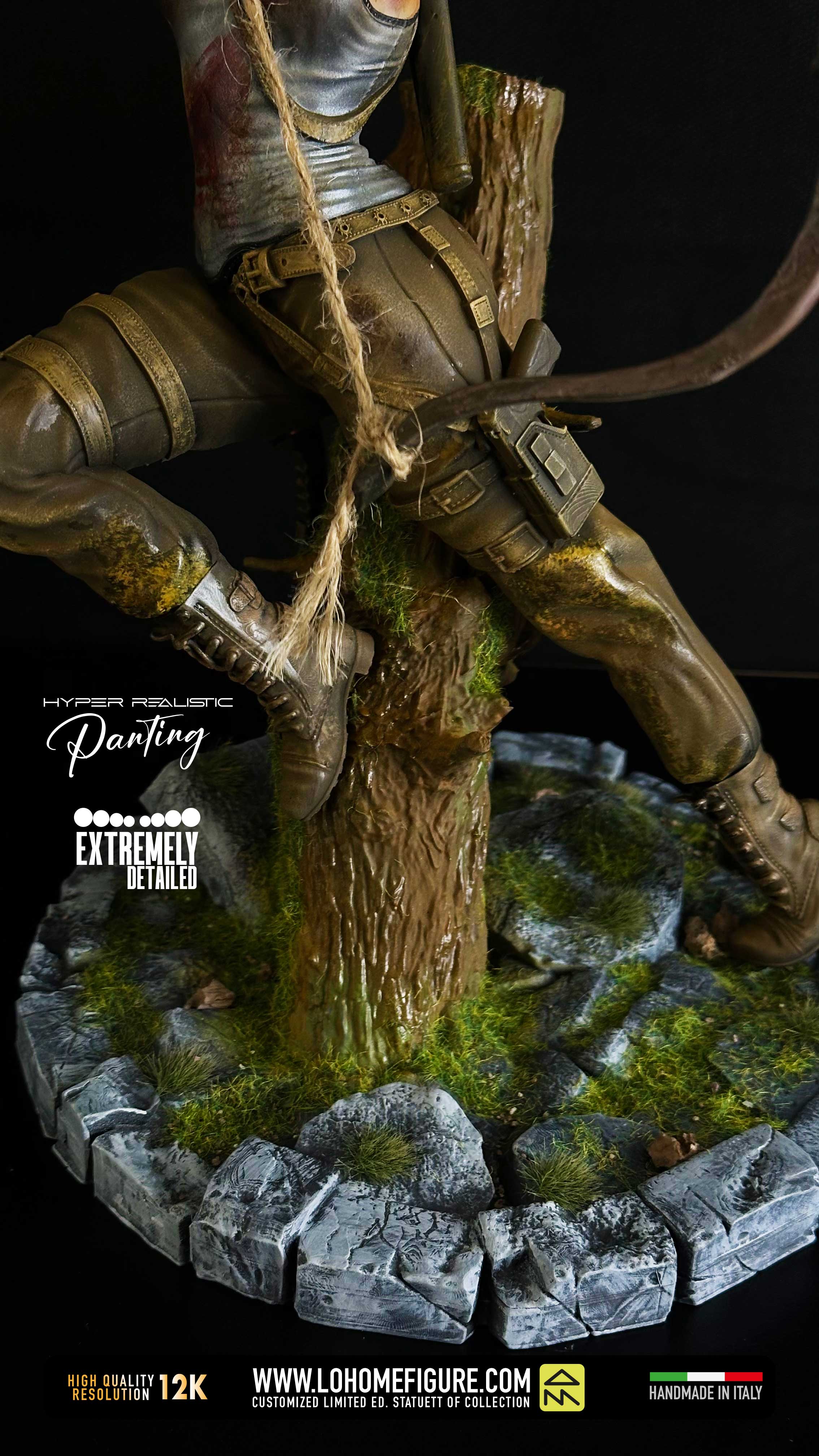 Lara Croft Statua da Collezione - Tomb Rider Figure esclusiva - Real Game Color - scala 1:4