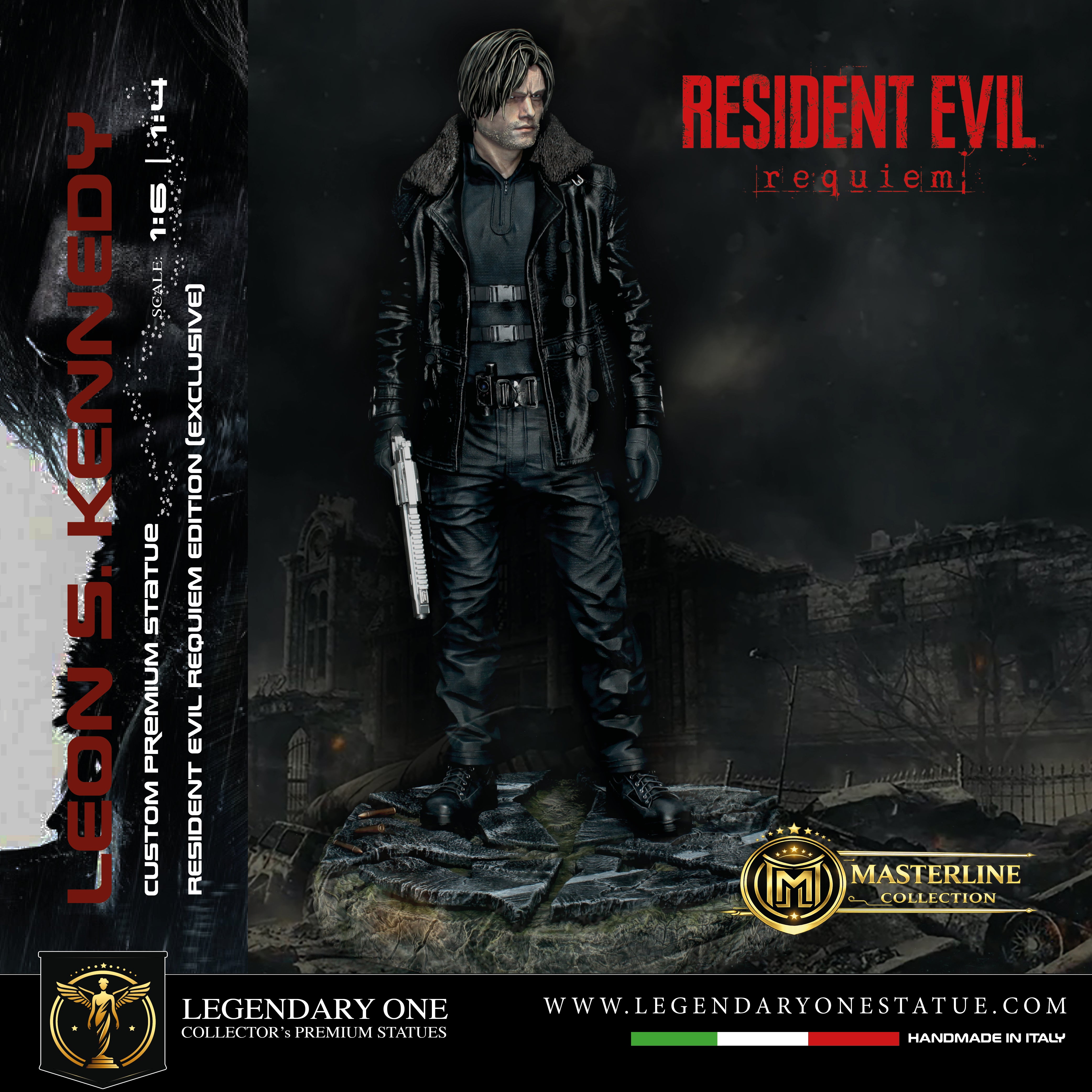 Leon S. Kennedy Statua da Collezione Esclusiva - Resident Evil Requiem Edition - Real Game Color - scala 1:6 / 1:4