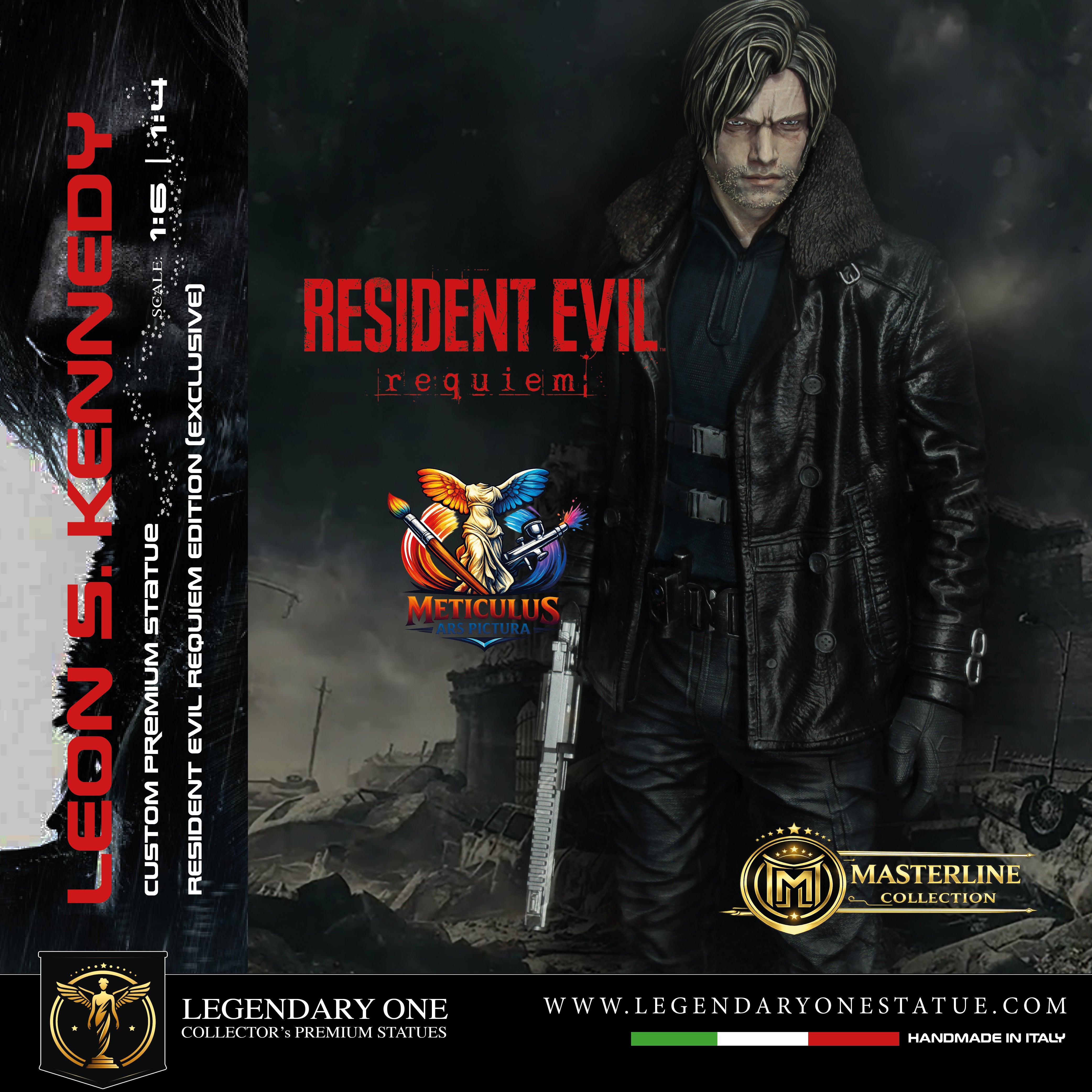 Leon S. Kennedy Statua da Collezione Esclusiva - Resident Evil Requiem Edition - Real Game Color - scala 1:6 / 1:4