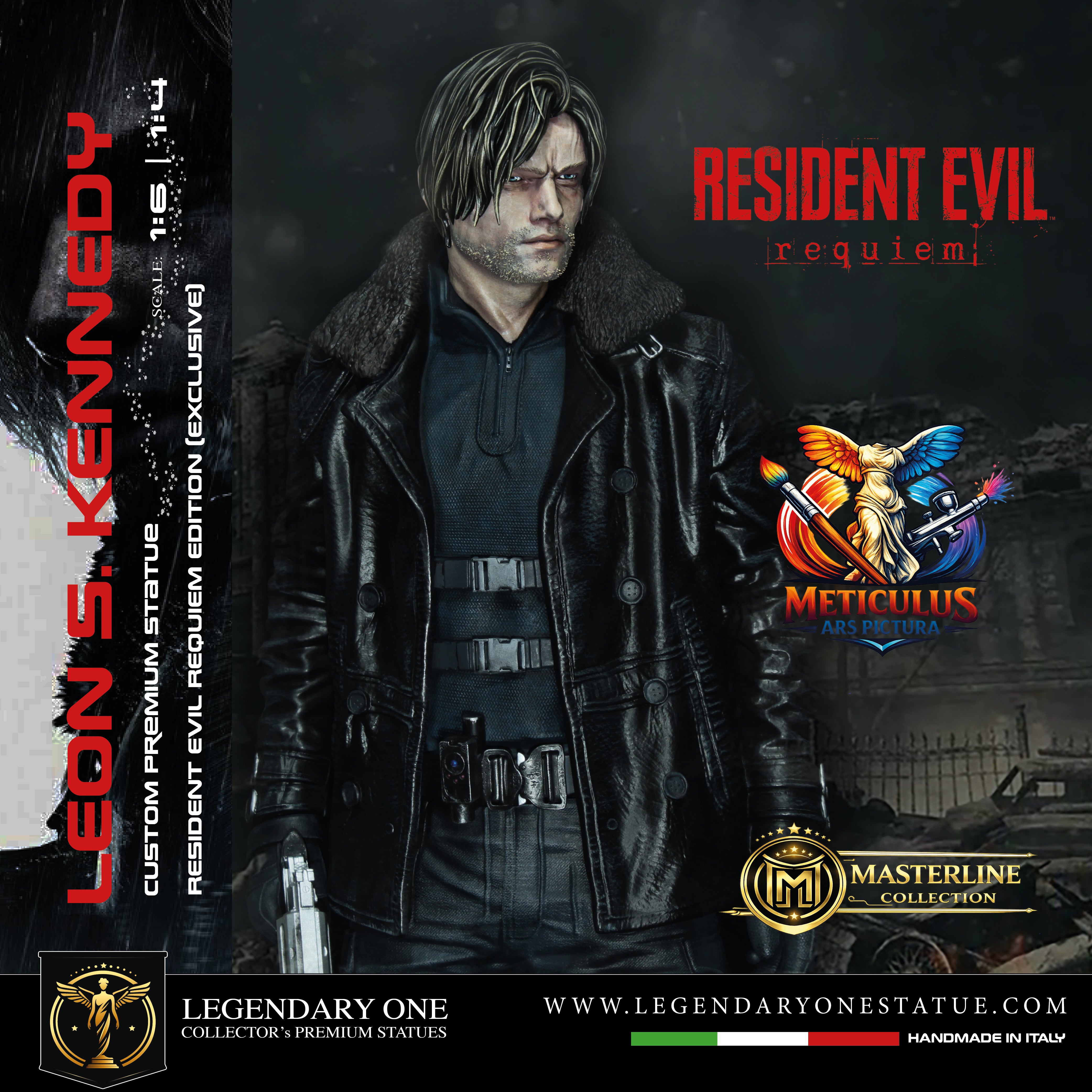 Leon S. Kennedy Statua da Collezione Esclusiva - Resident Evil Requiem Edition - Real Game Color - scala 1:6 / 1:4