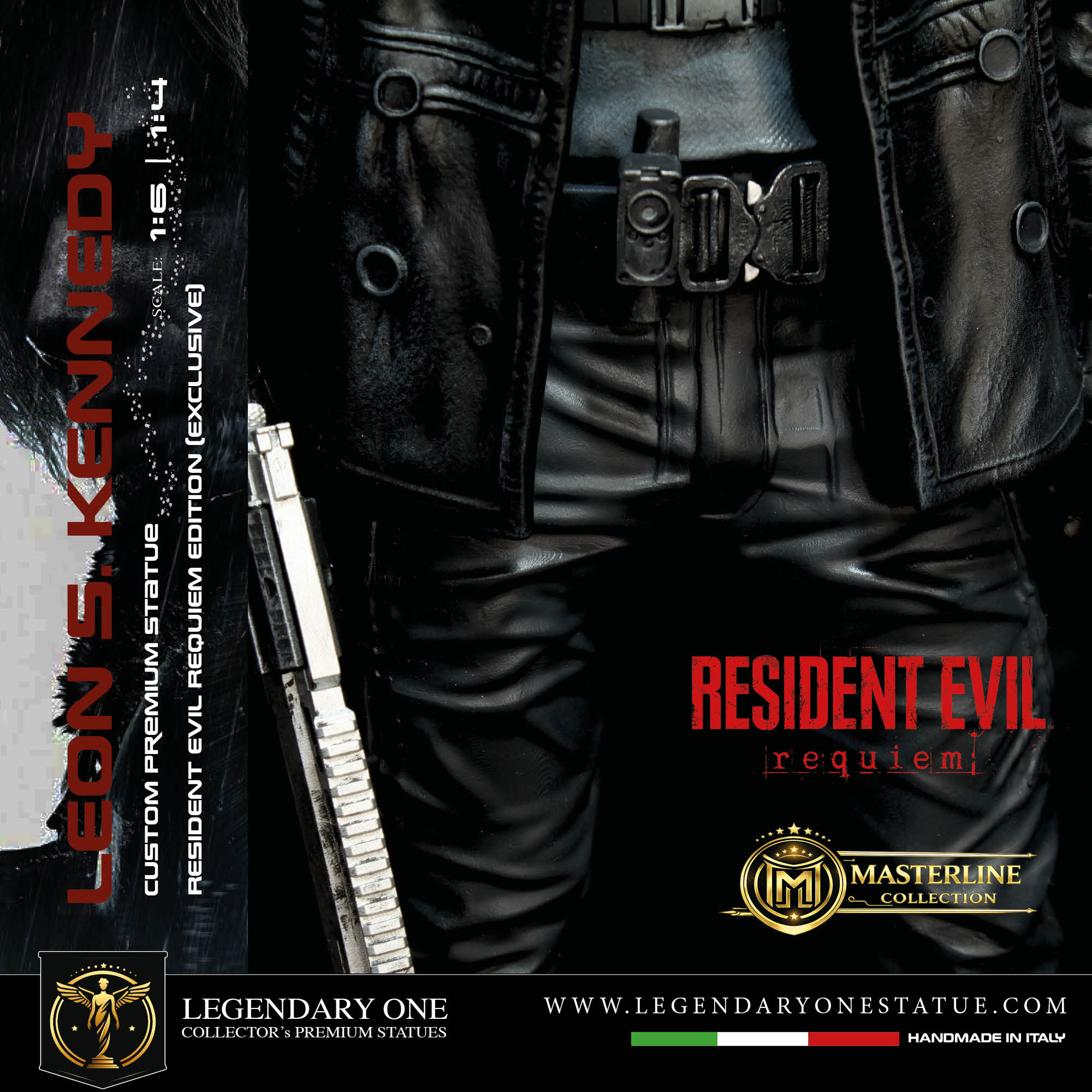 Leon S. Kennedy Statua da Collezione - Resident Evil Requiem Edition - Real Game Color - scala 1:6 / 1:4