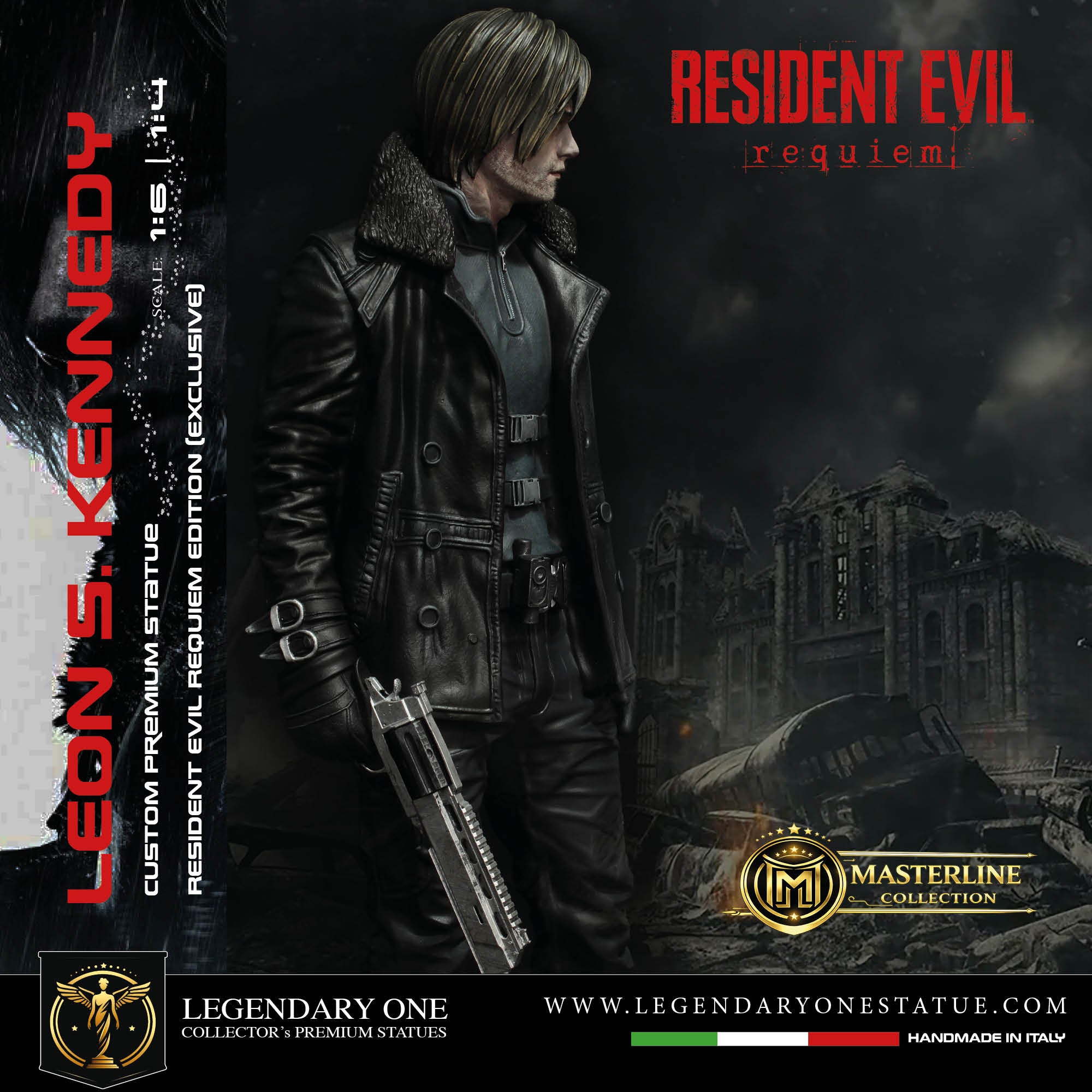 Leon S. Kennedy Statua da Collezione - Resident Evil Requiem Edition - Real Game Color - scala 1:6 / 1:4