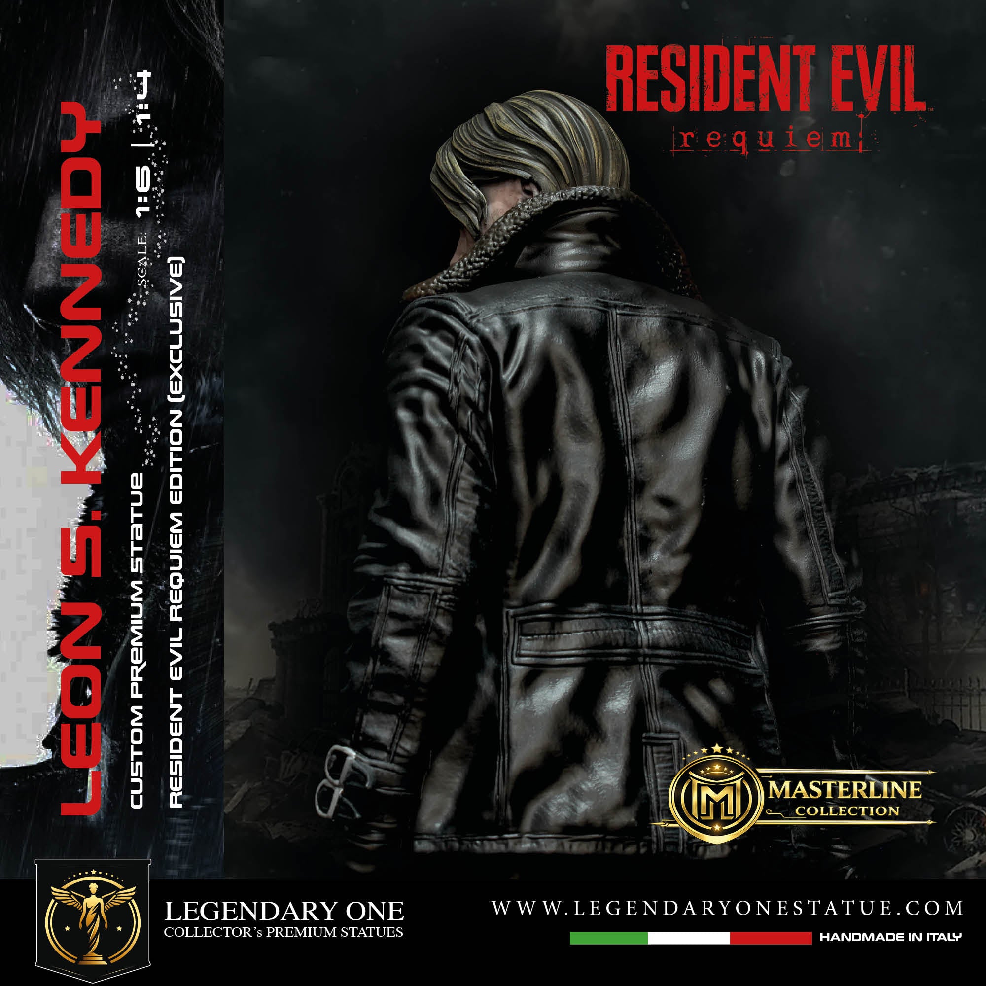 Leon S. Kennedy Statua da Collezione - Resident Evil Requiem Edition - Real Game Color - scala 1:6 / 1:4