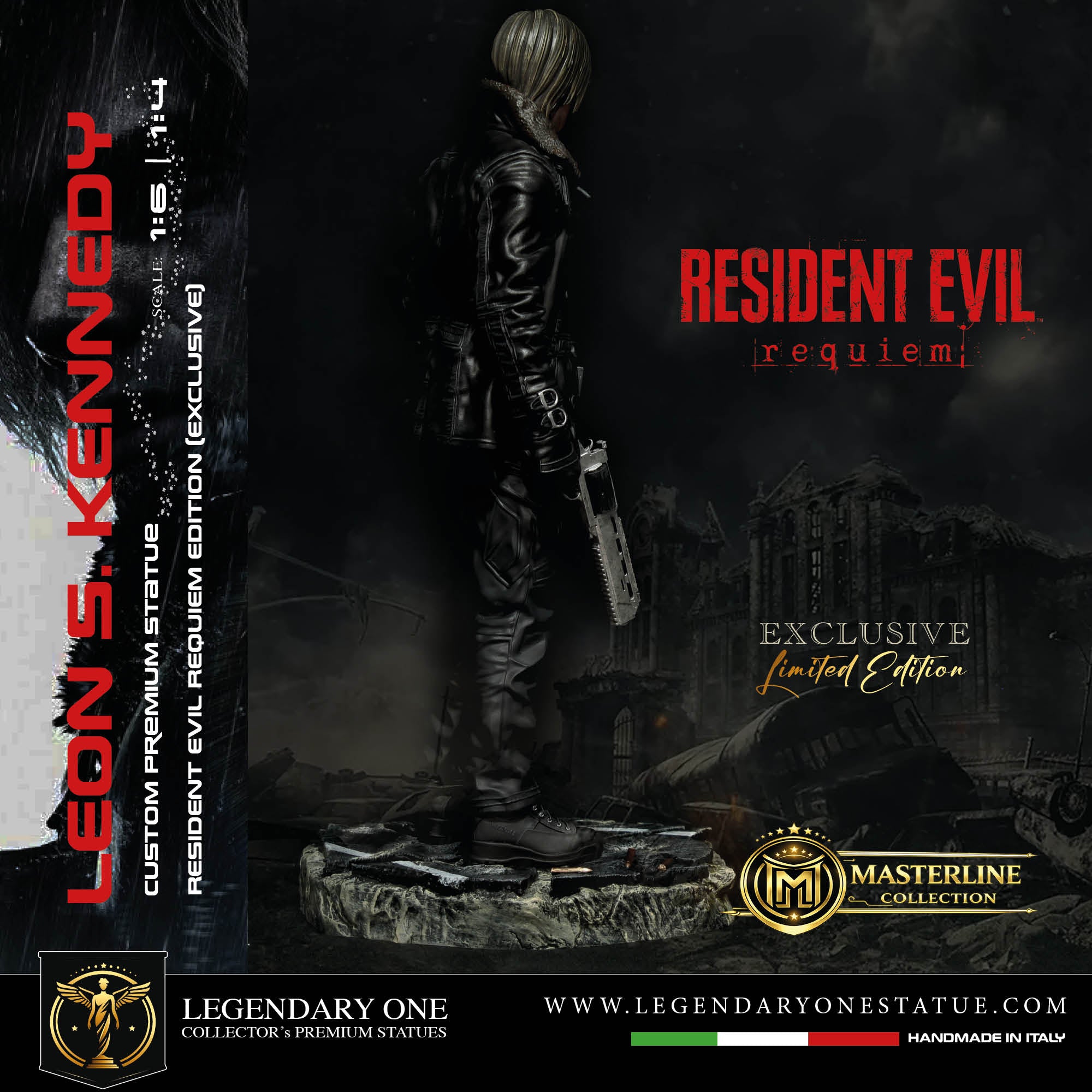 Leon S. Kennedy Statua da Collezione - Resident Evil Requiem Edition - Real Game Color - scala 1:6 / 1:4