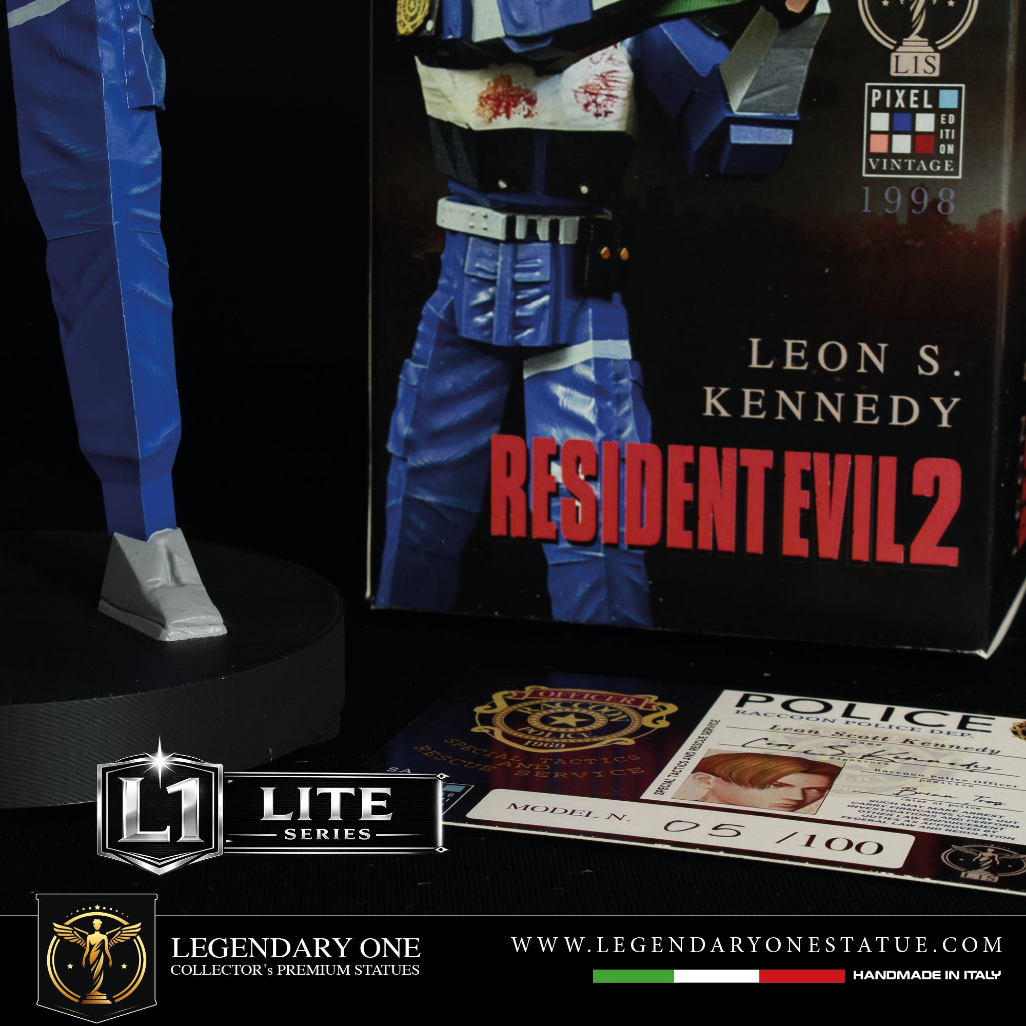 Leon S. Kennedy Pixel Edition Figure - Resident Evil 2 Statua da Collezione Esclusiva