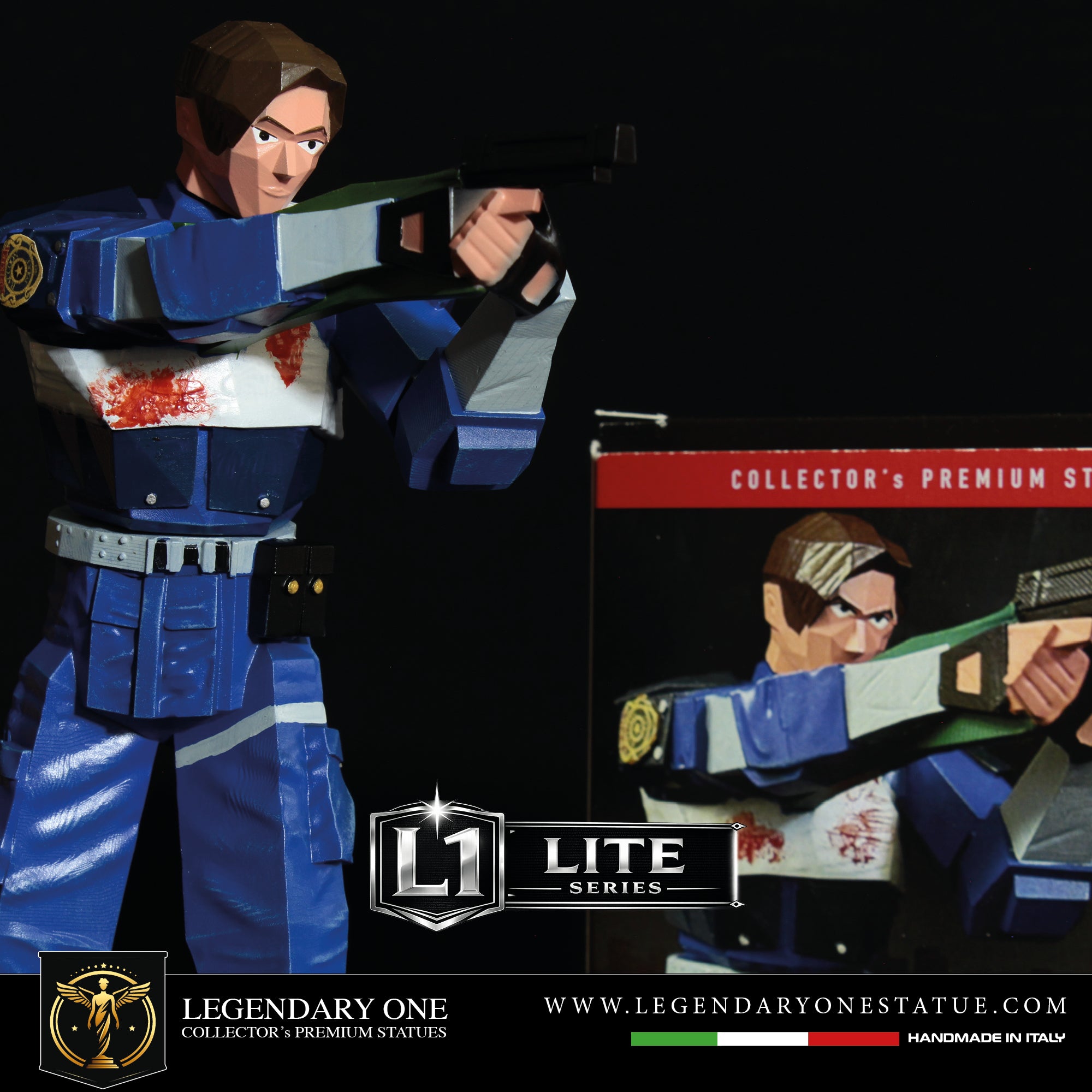 Leon S. Kennedy Pixel Edition Figure - Resident Evil 2 Statua da Collezione Esclusiva