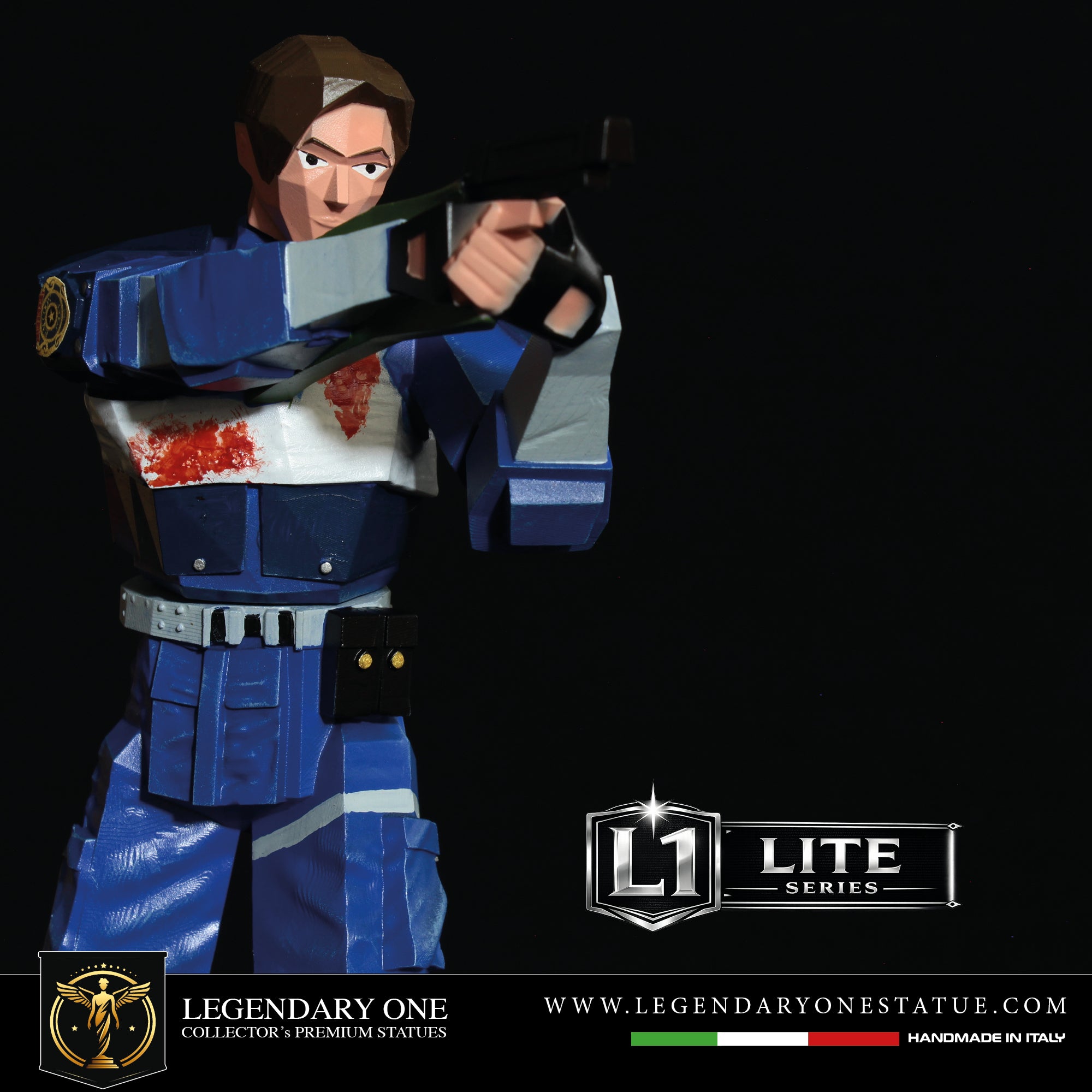 Leon S. Kennedy Pixel Edition Figure - Resident Evil 2 Statua da Collezione Esclusiva