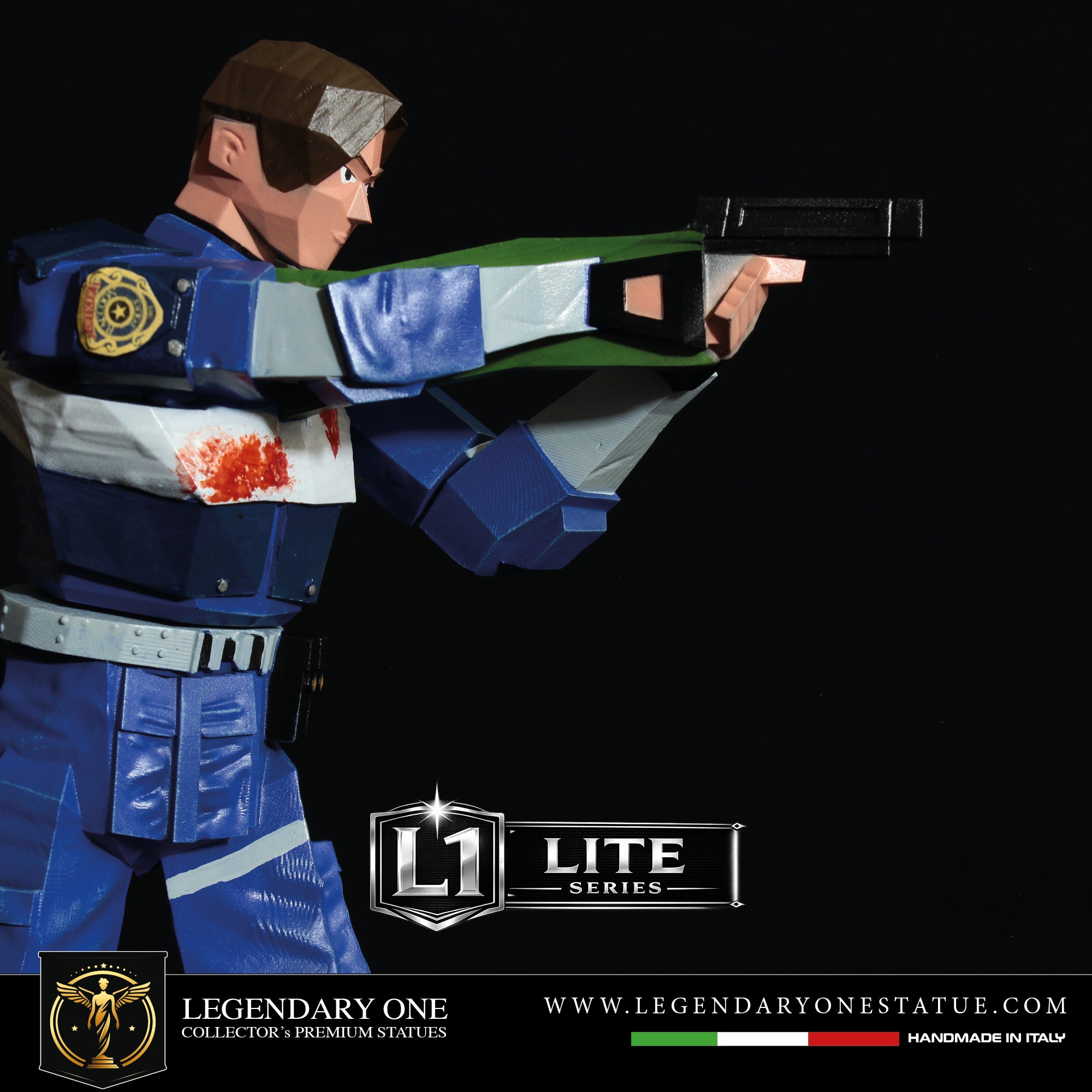 Leon S. Kennedy Pixel Edition Figure - Resident Evil 2 Statua da Collezione Esclusiva