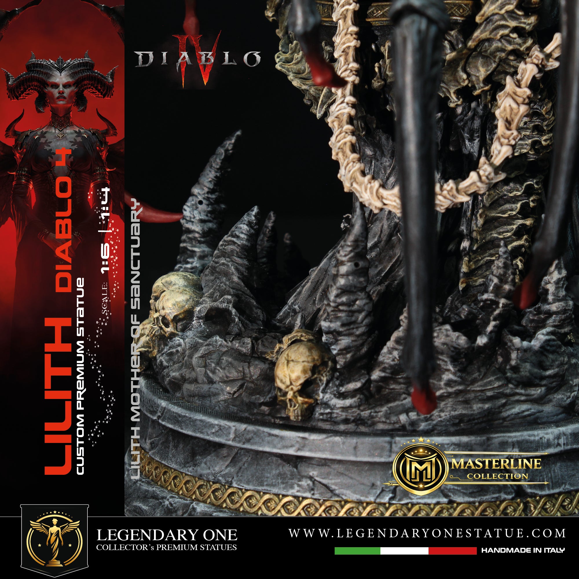 Lilith Statua da Collezione - Diablo IV Figure - Real Game Color - scala 1:6 / 1:4