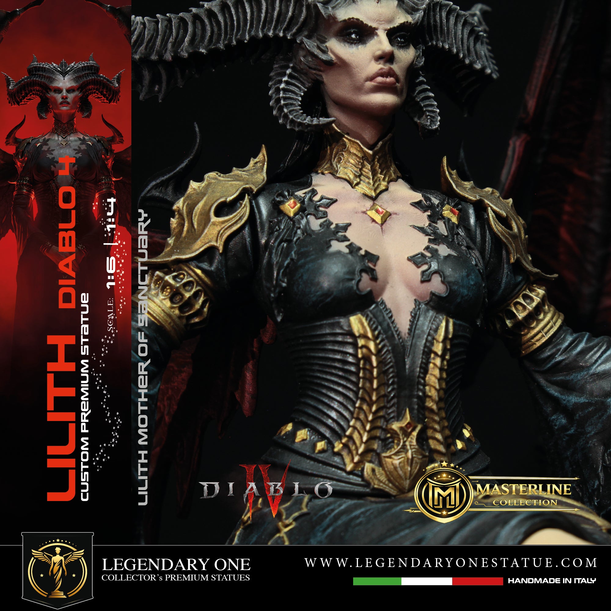 Lilith Statua da Collezione - Diablo IV Figure - Real Game Color - scala 1:6 / 1:4