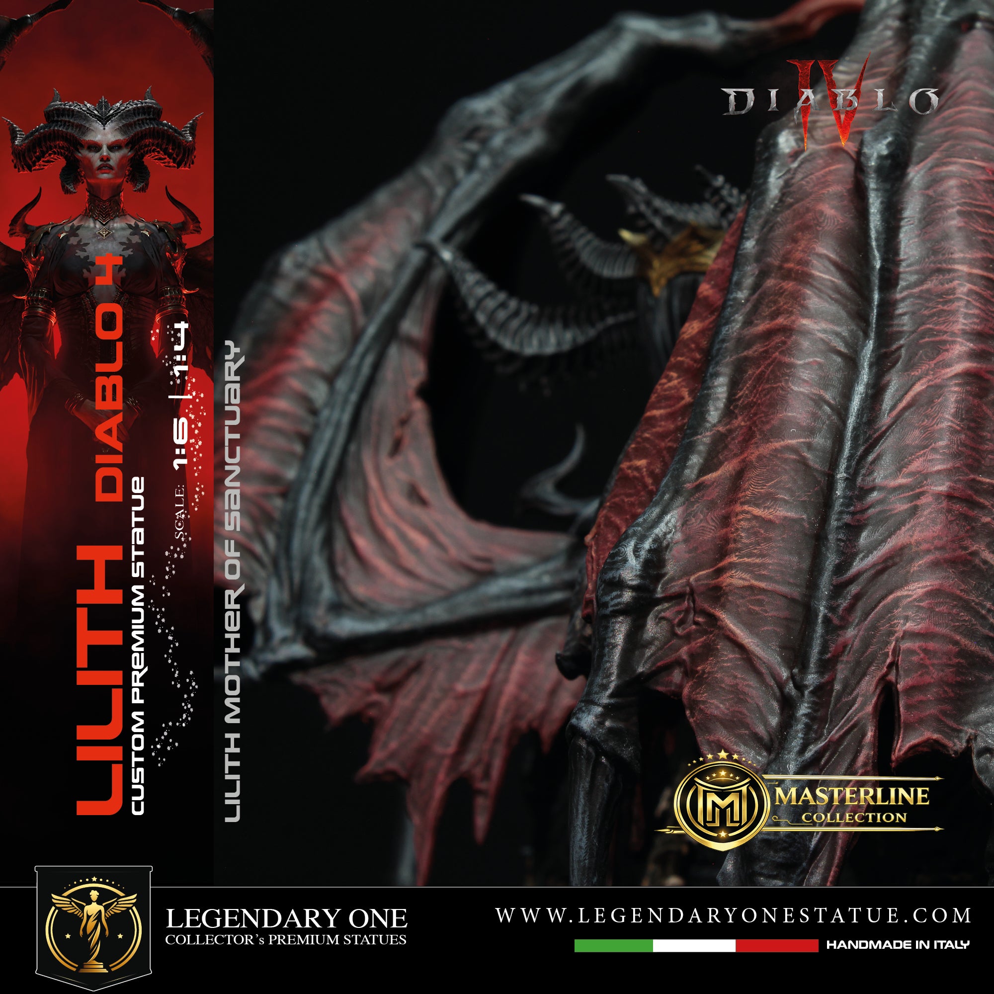 Lilith Statua da Collezione - Diablo IV Figure - Real Game Color - scala 1:6 / 1:4