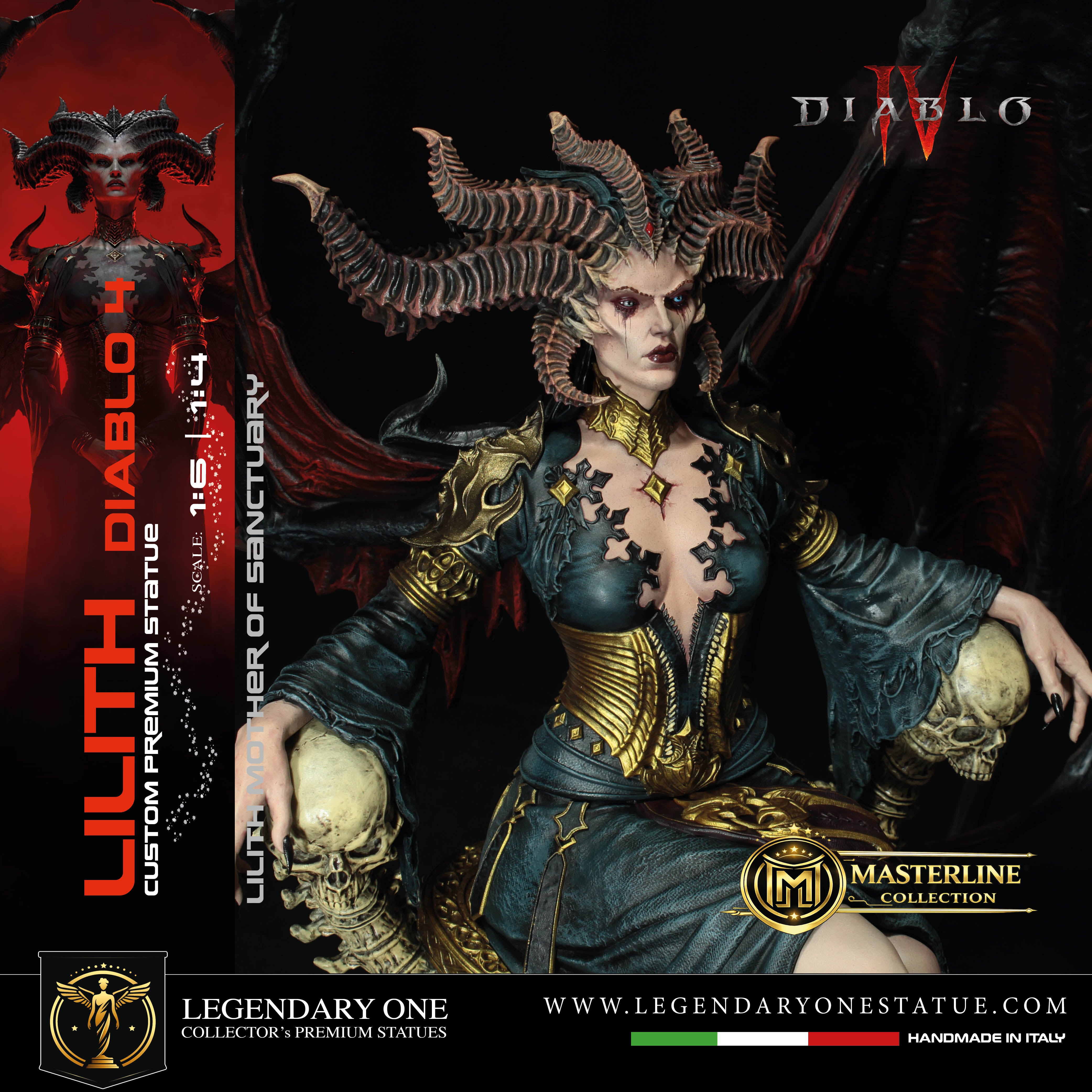 Lilith Statua da Collezione - Diablo IV Figure - Real Game Color - scala 1:6 / 1:4