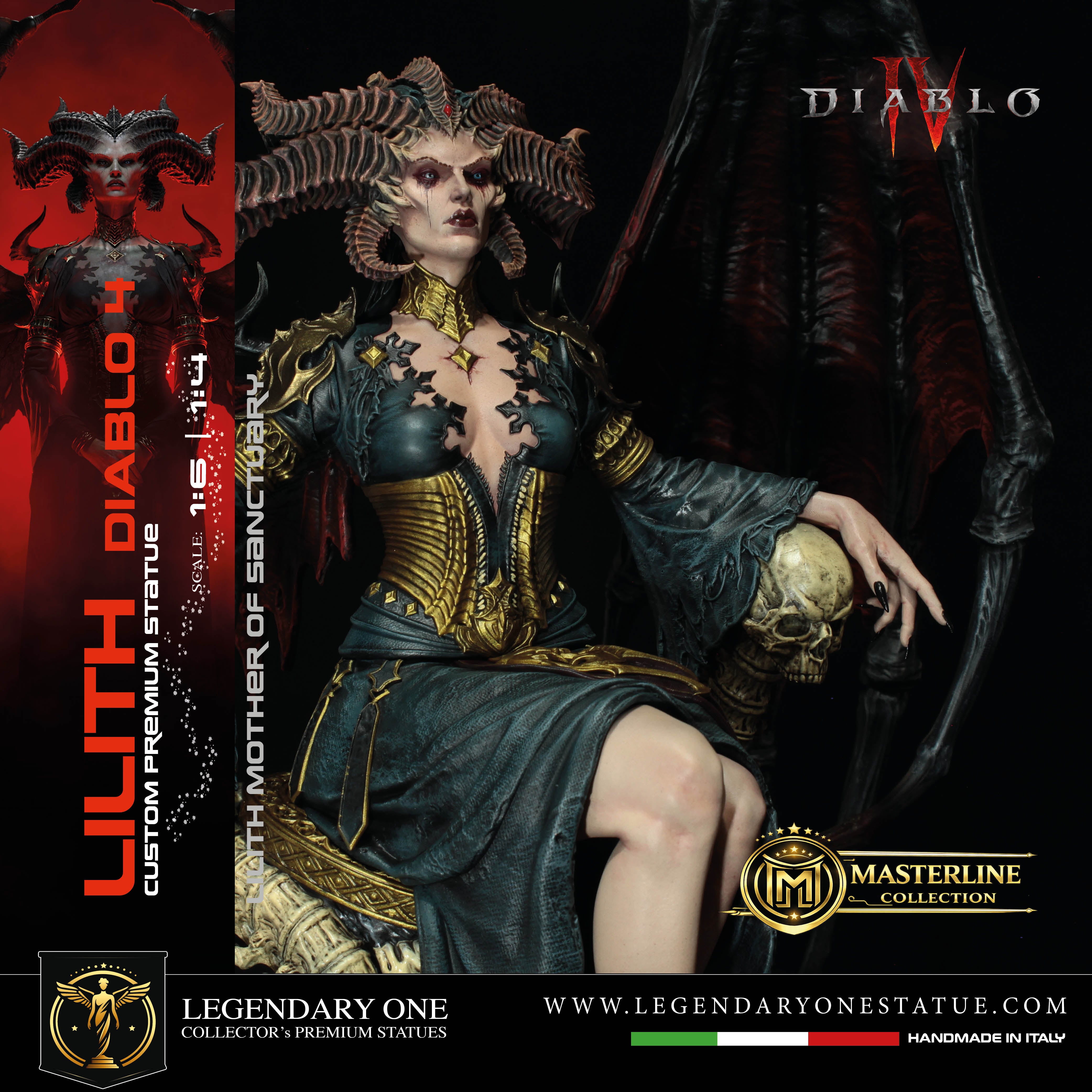 Lilith Statua da Collezione - Diablo IV Figure - Real Game Color - scala 1:6 / 1:4