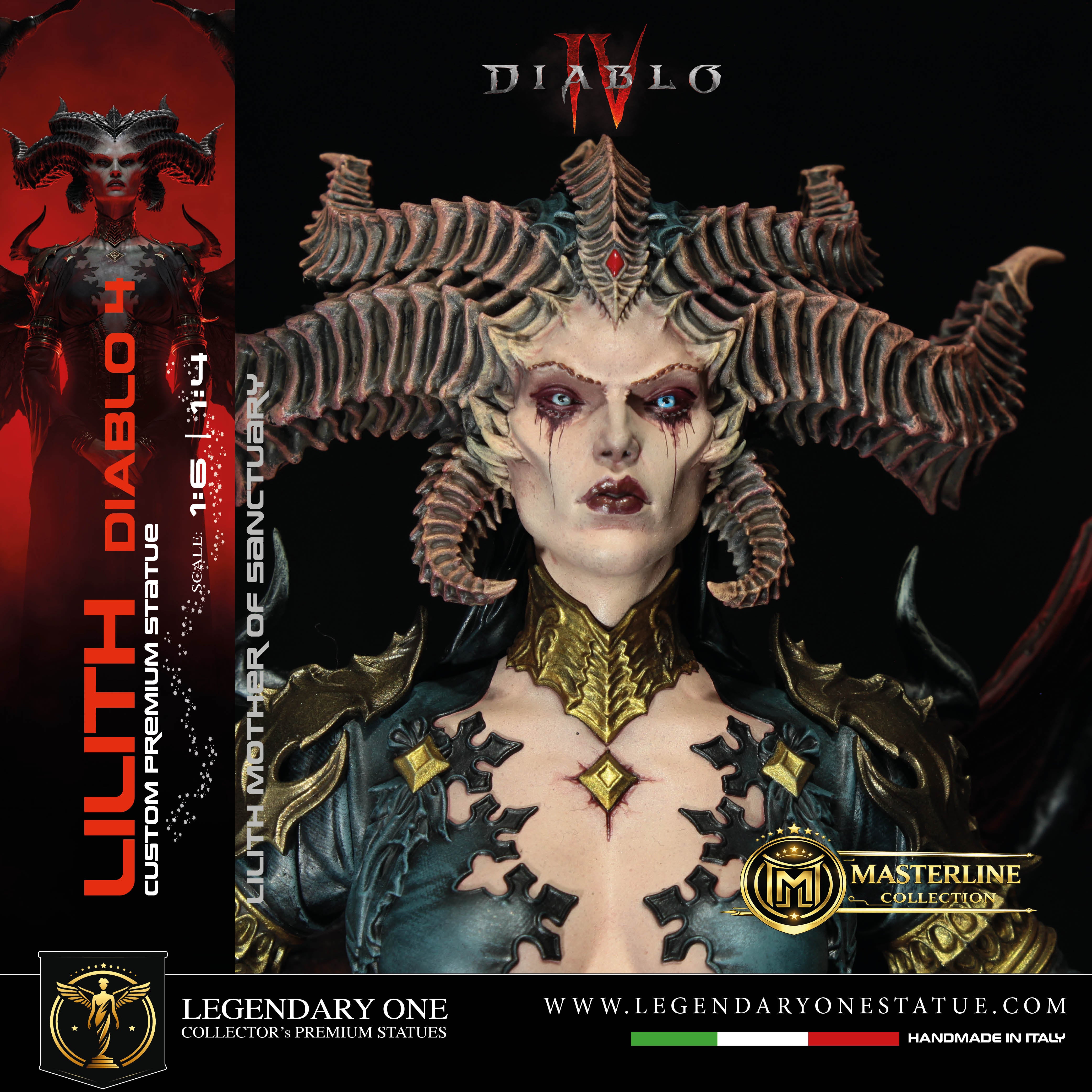 Lilith Statua da Collezione - Diablo IV Figure - Real Game Color - scala 1:6 / 1:4