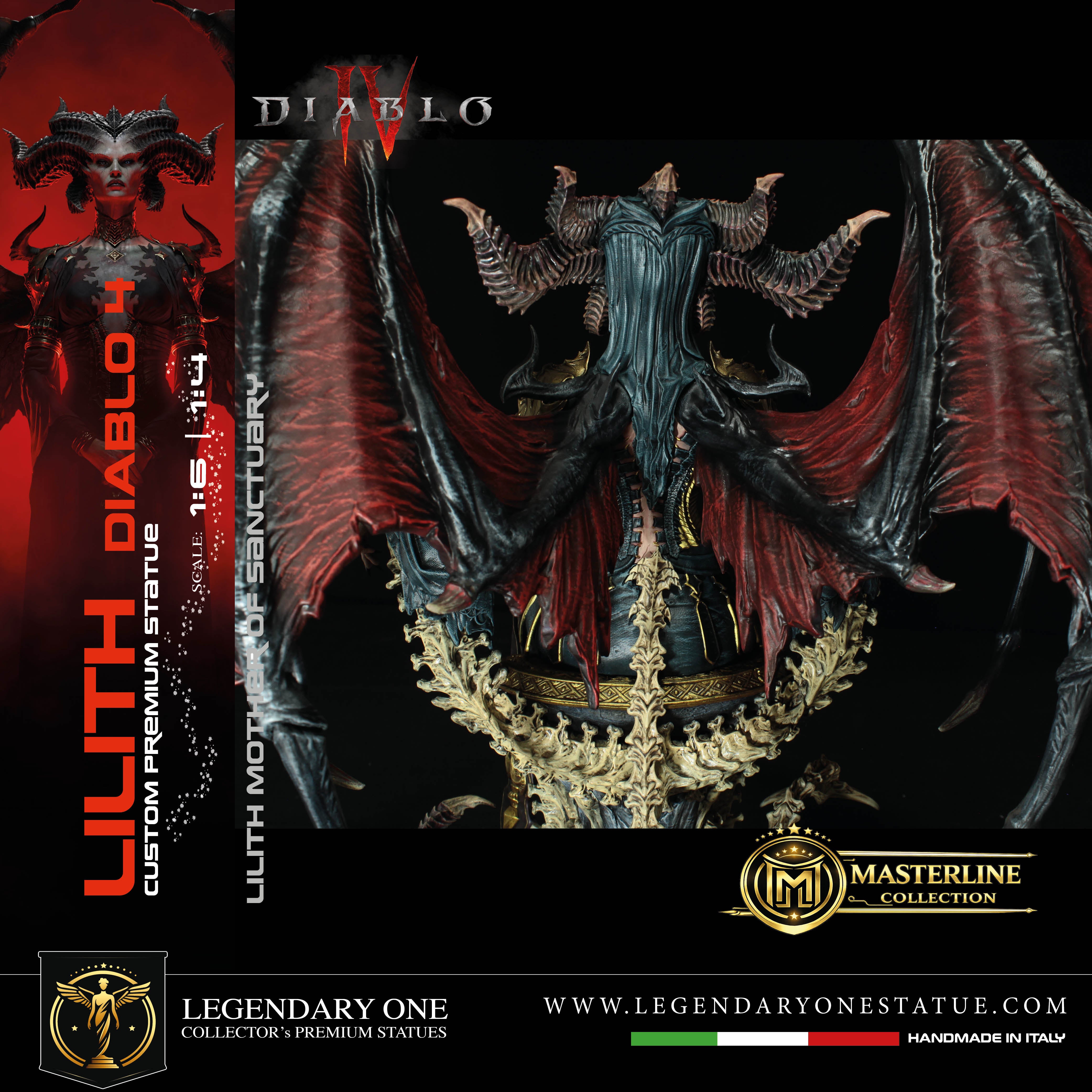 Lilith Statua da Collezione - Diablo IV Figure - Real Game Color - scala 1:6 / 1:4