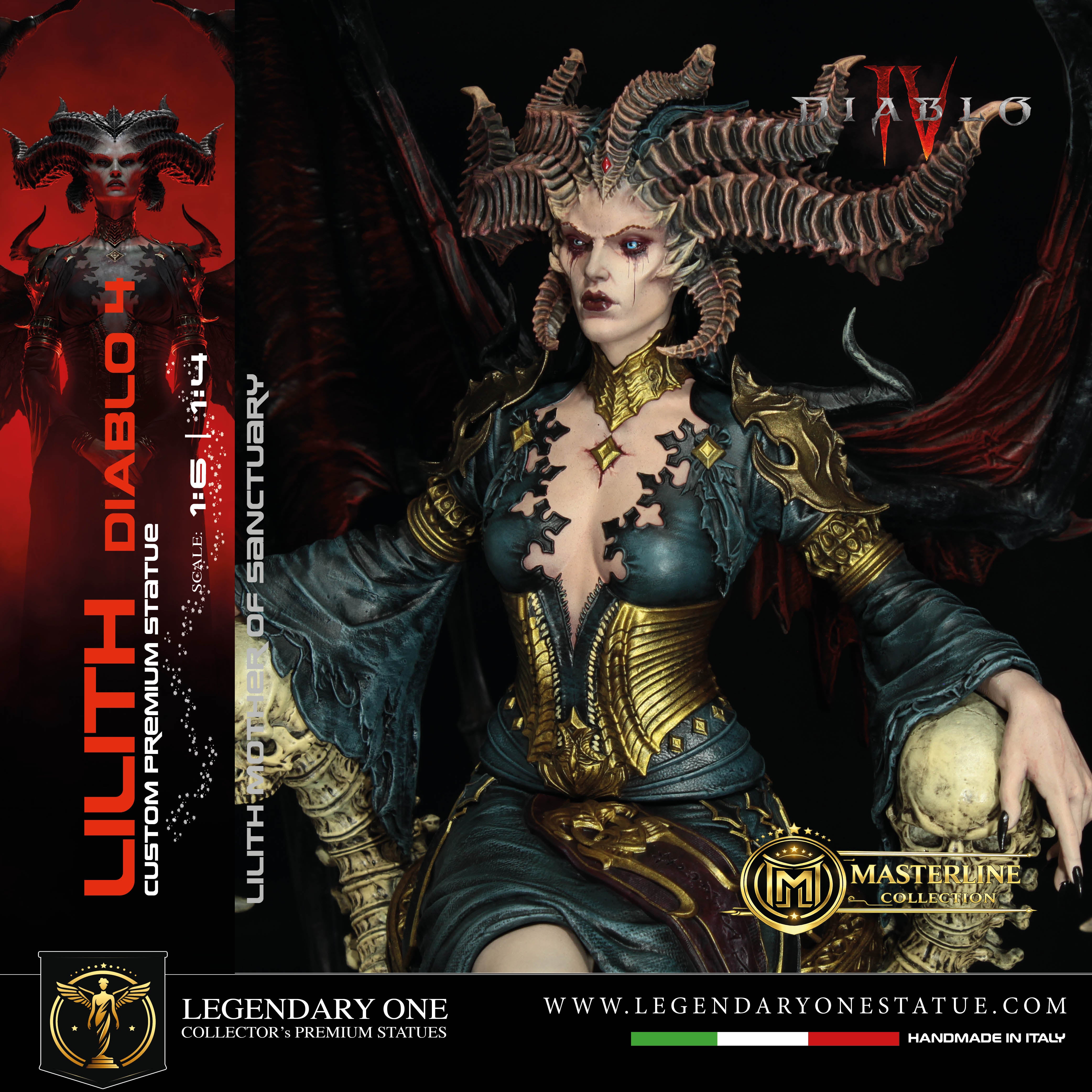 Lilith Statua da Collezione - Diablo IV Figure - Real Game Color - scala 1:6 / 1:4