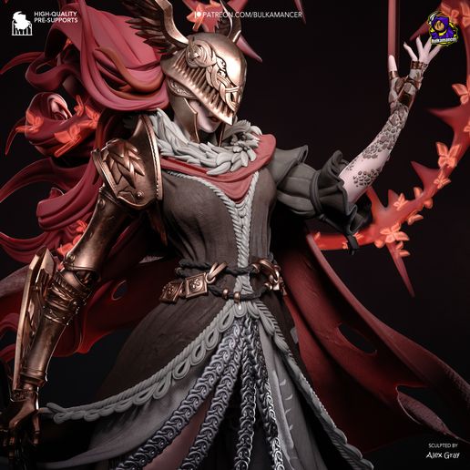 Malenia Elden Ring statua da collezione IceBreaker Series