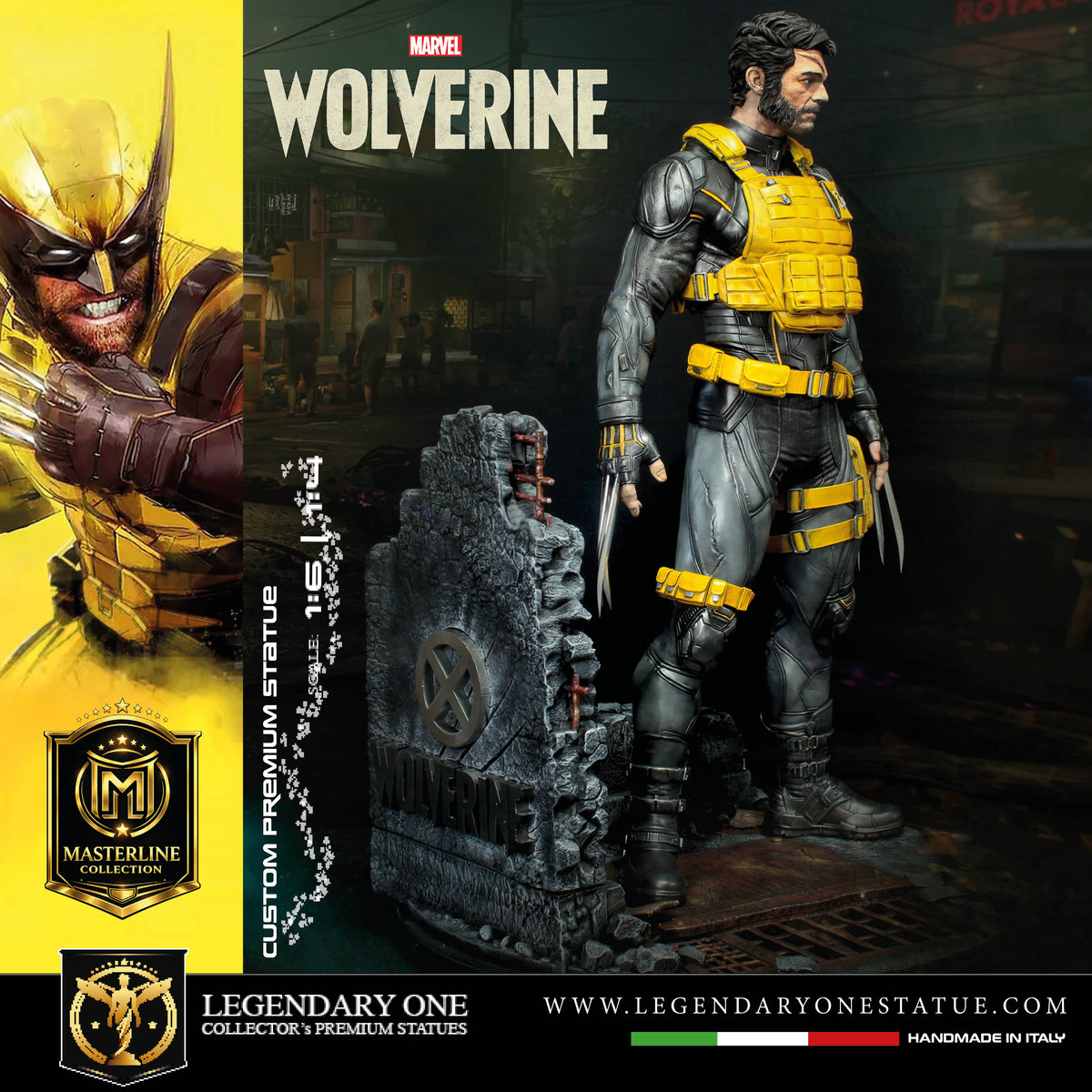 Marvel Wolverine Statua da collezione Esclusiva | Team X Tactical Suit Ed. Masterline Collection - Real Game Color | Scale 1:4 & 1:6