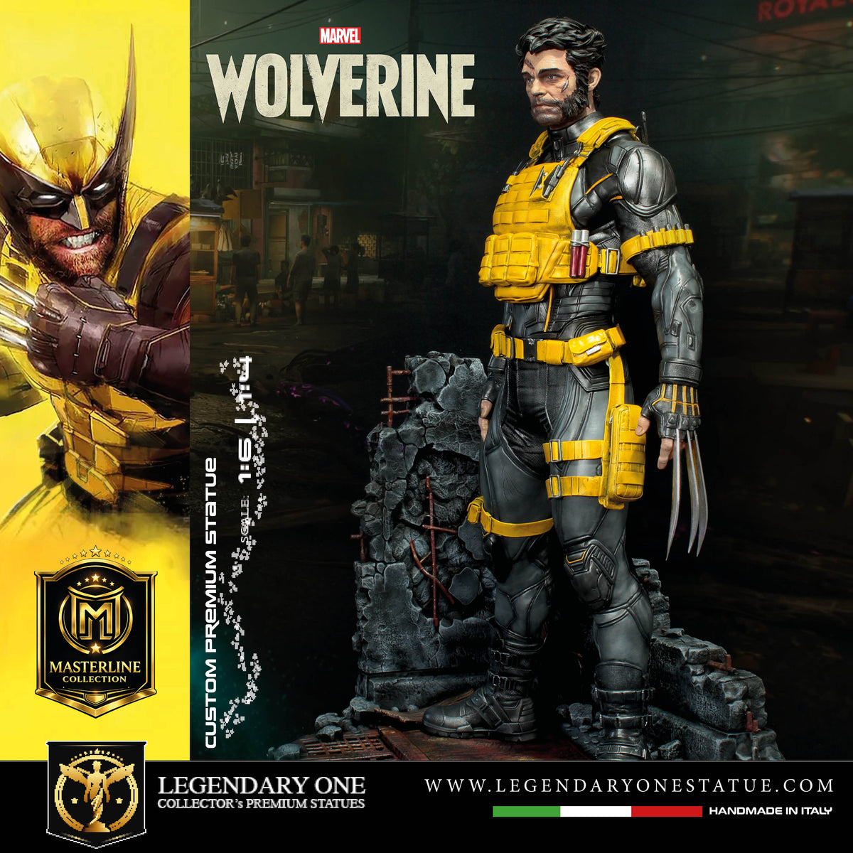Marvel Wolverine Statua da collezione Esclusiva | Team X Tactical Suit Ed. Masterline Collection - Real Game Color | Scale 1:4 & 1:6