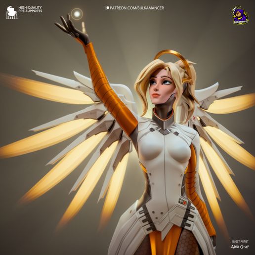 Mercy Overwatch statua da collezione IceBreaker Series