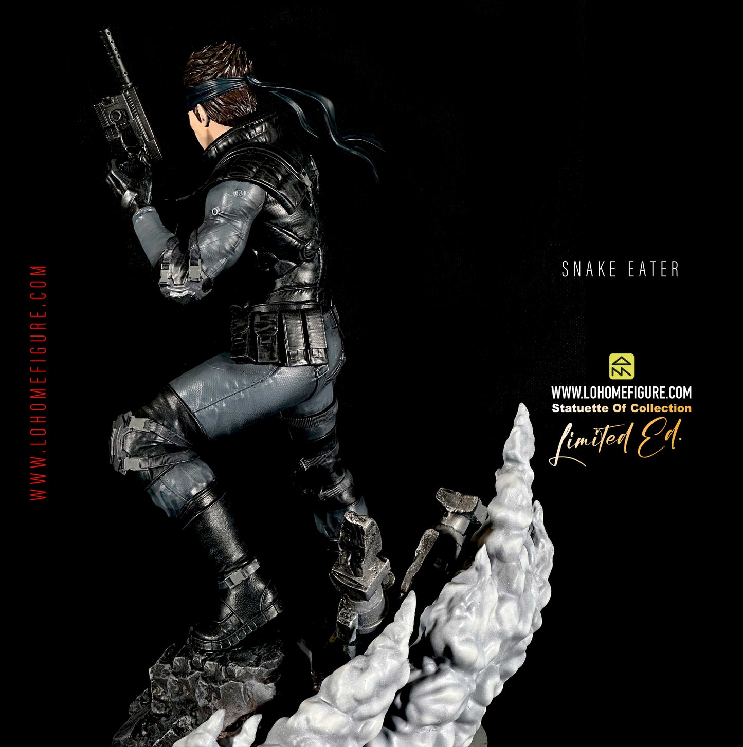 Metal Gear Solid Figure Solid Snake Statua da collezione Snake Eater colorazione realistica High Quality 12K Custom Limited Edition