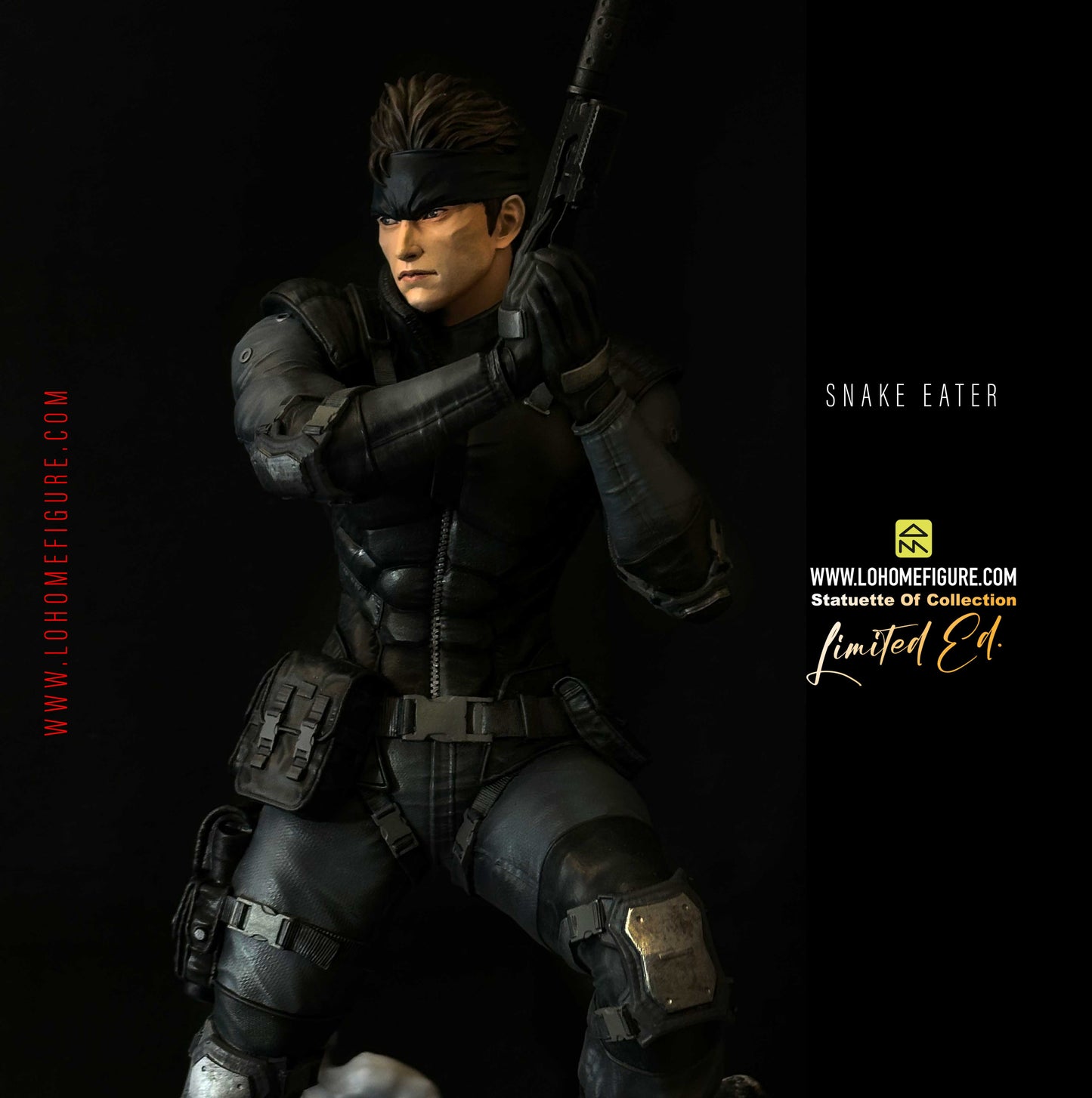 Metal Gear Solid Figure Solid Snake Statua da collezione Snake Eater colorazione realistica High Quality 12K Custom Limited Edition