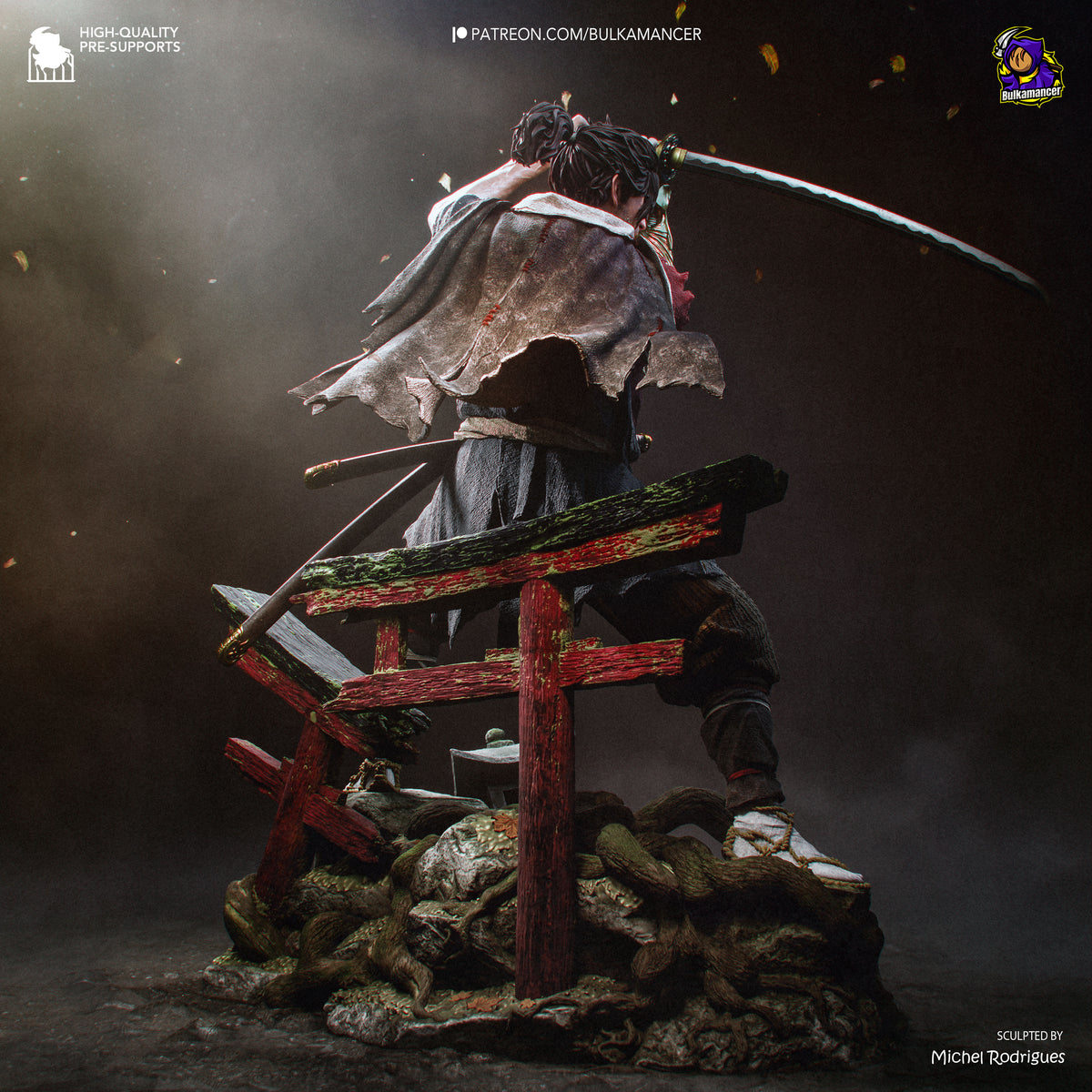 Musashi Onimusha Statua da Collezione 1:6 e 1:4 IceBreaker Series