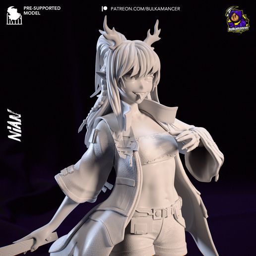 Nian Arknights statua da collezione IceBreaker Series