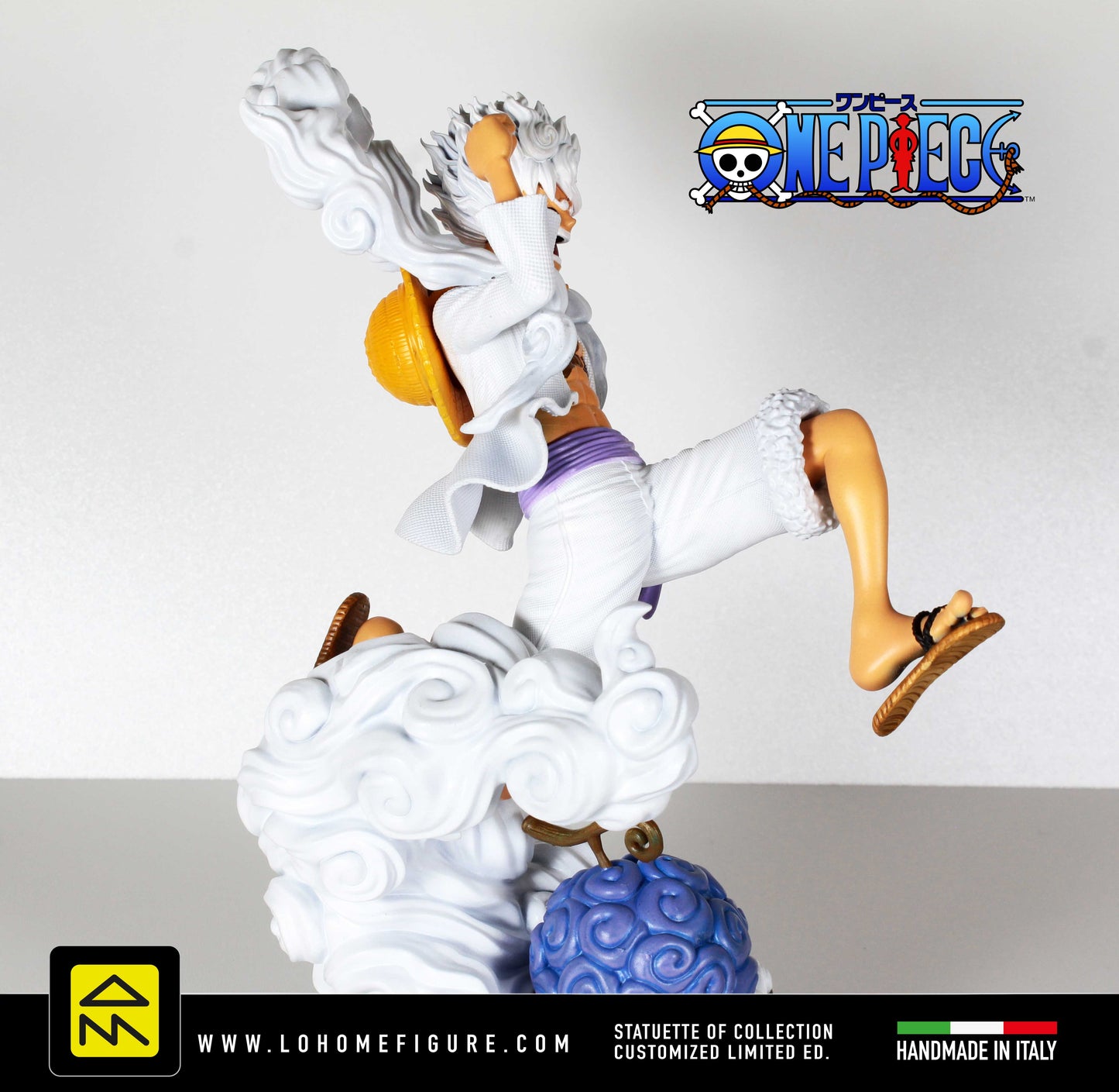 Statua Luffy Gear 5 - One Piece Action Figure Dipinta a Mano - Collezione Alta Risoluzione 12k - Regalo per Fan Anime e Manga One Piece