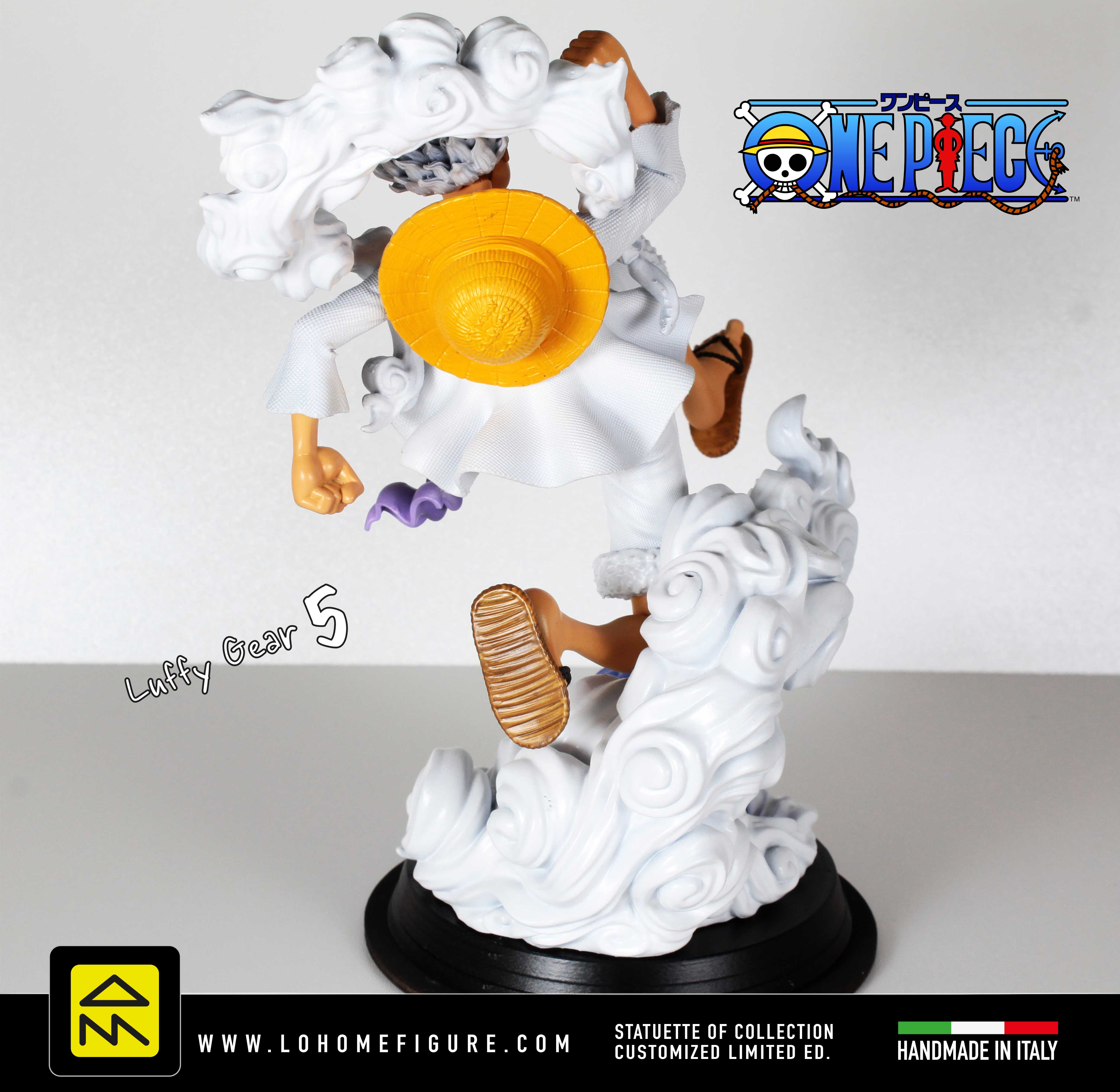 Luffy Statua da Collezione - One Piece Figure Real Color - Gear 5 Edition - scala 1:8