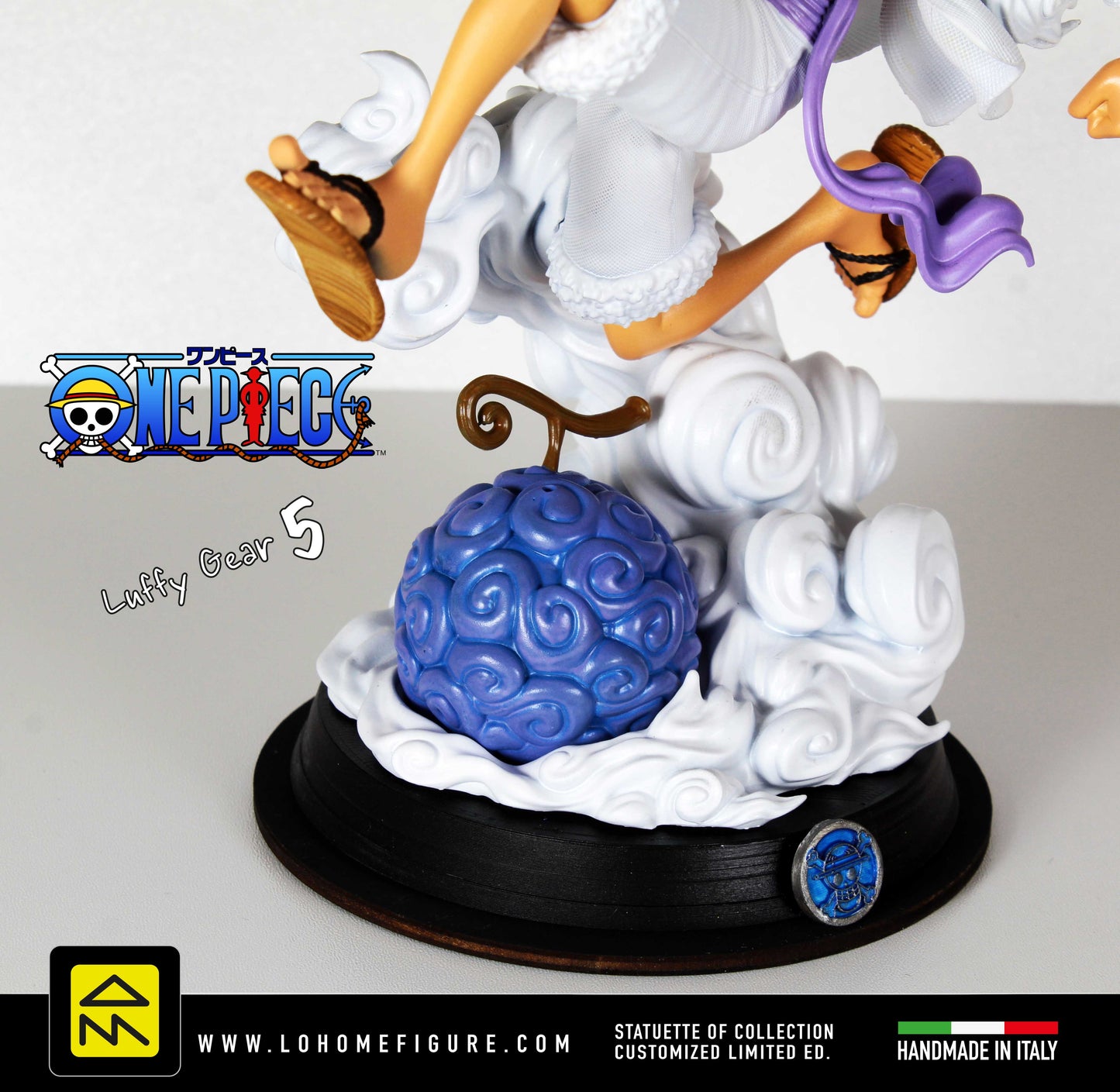 Statua Luffy Gear 5 - One Piece Action Figure Dipinta a Mano - Collezione Alta Risoluzione 12k - Regalo per Fan Anime e Manga One Piece