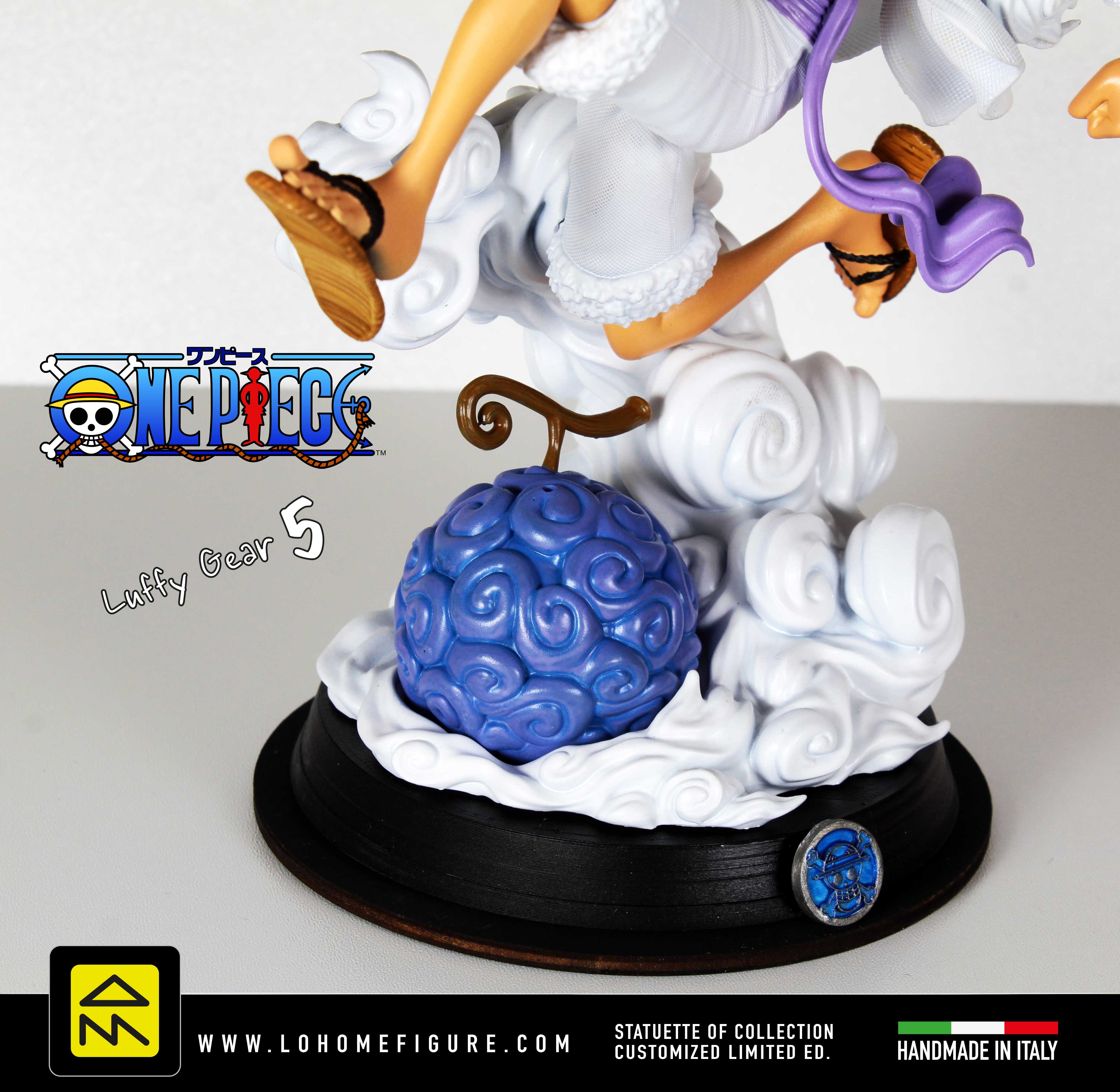 Luffy Statua da Collezione - One Piece Figure Real Color - Gear 5 Edition - scala 1:8