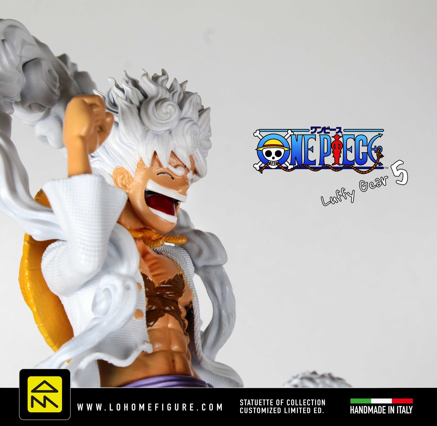 Statua Luffy Gear 5 - One Piece Action Figure Dipinta a Mano - Collezione Alta Risoluzione 12k - Regalo per Fan Anime e Manga One Piece