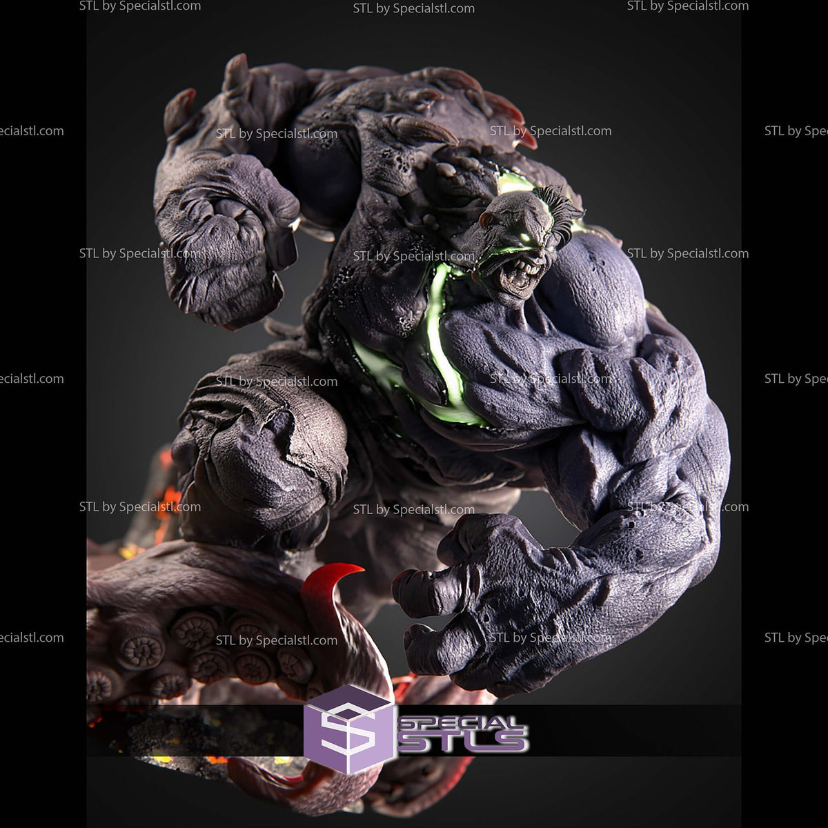 Infernal Hulk Marvel statua da collezione IceBreaker Series