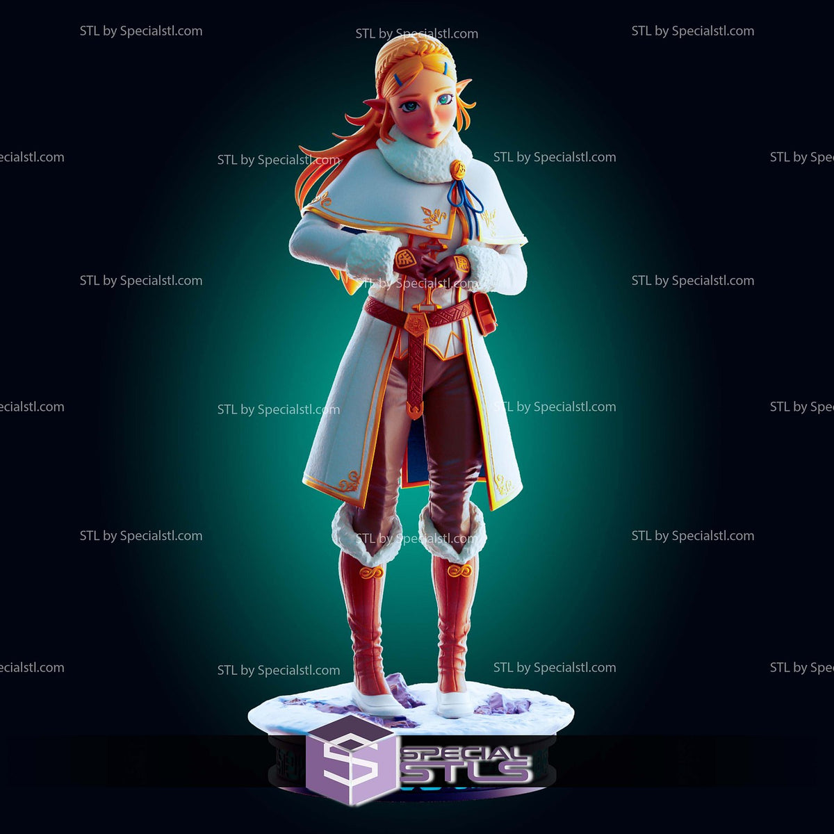 Princess Zelda Winter Outfit The Legend of Zelda statua da collezione IceBreaker Series vista alternativa