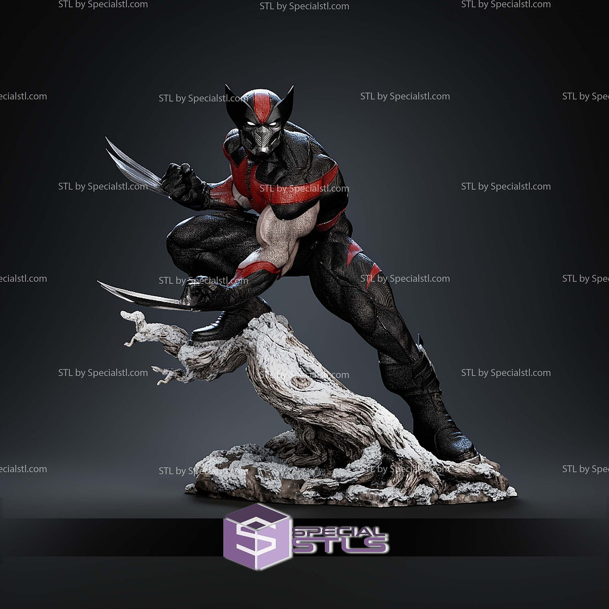 Ultimate Wolverine X-Men dettaglio statua da collezione 3