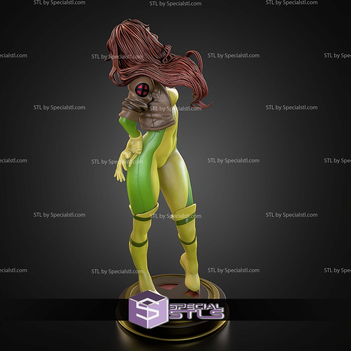 Rogue Beautiful X-Men dettaglio statua da collezione 4