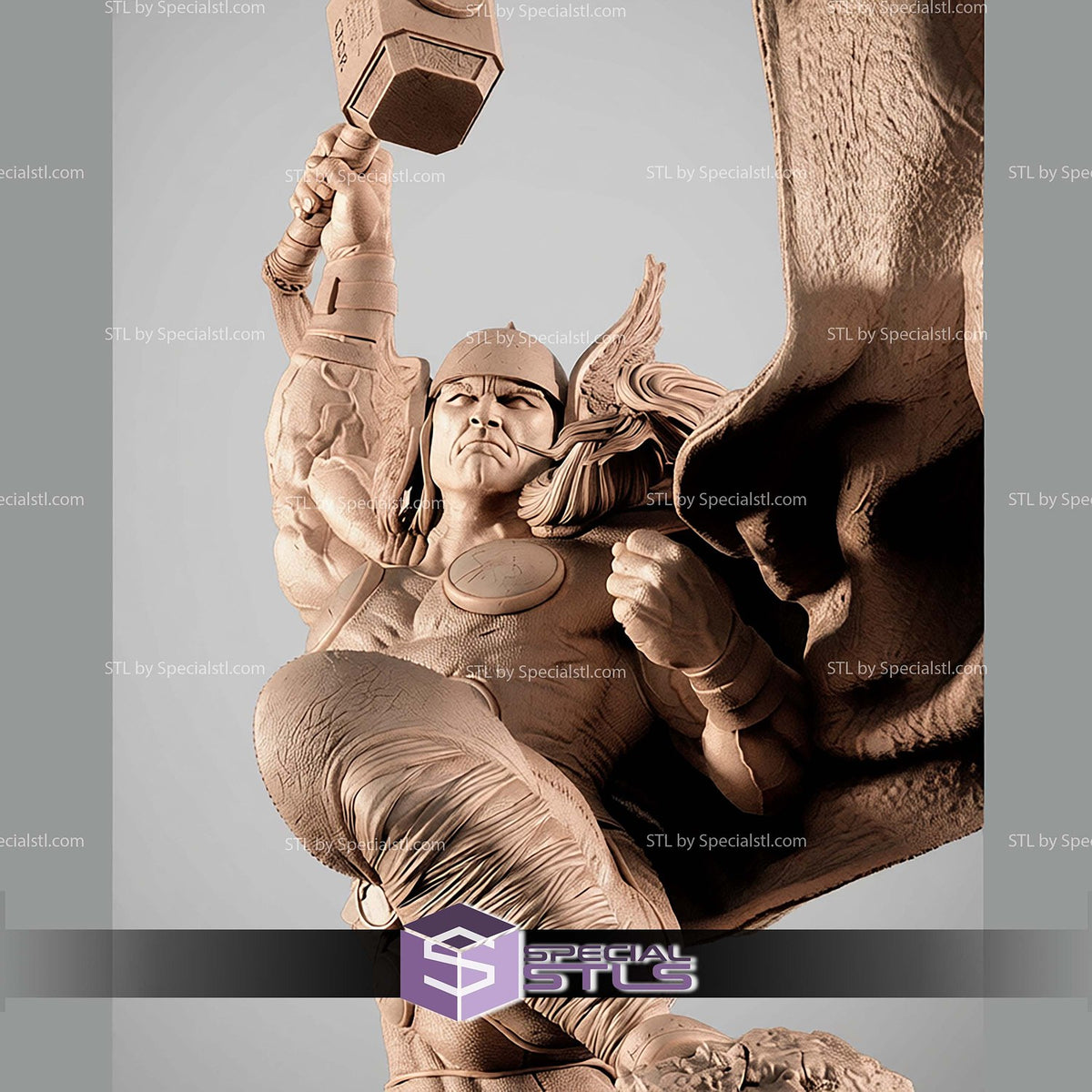 Thor Comic Marvel dettaglio statua da collezione 3