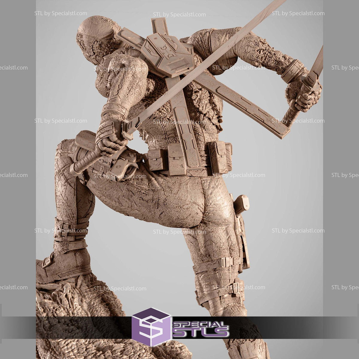Deadpool Zombie Marvel statua da collezione IceBreaker Series vista alternativa