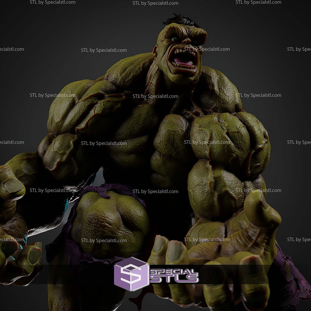 Comic Hulk Angry Muscle Marvel dettaglio statua da collezione 4